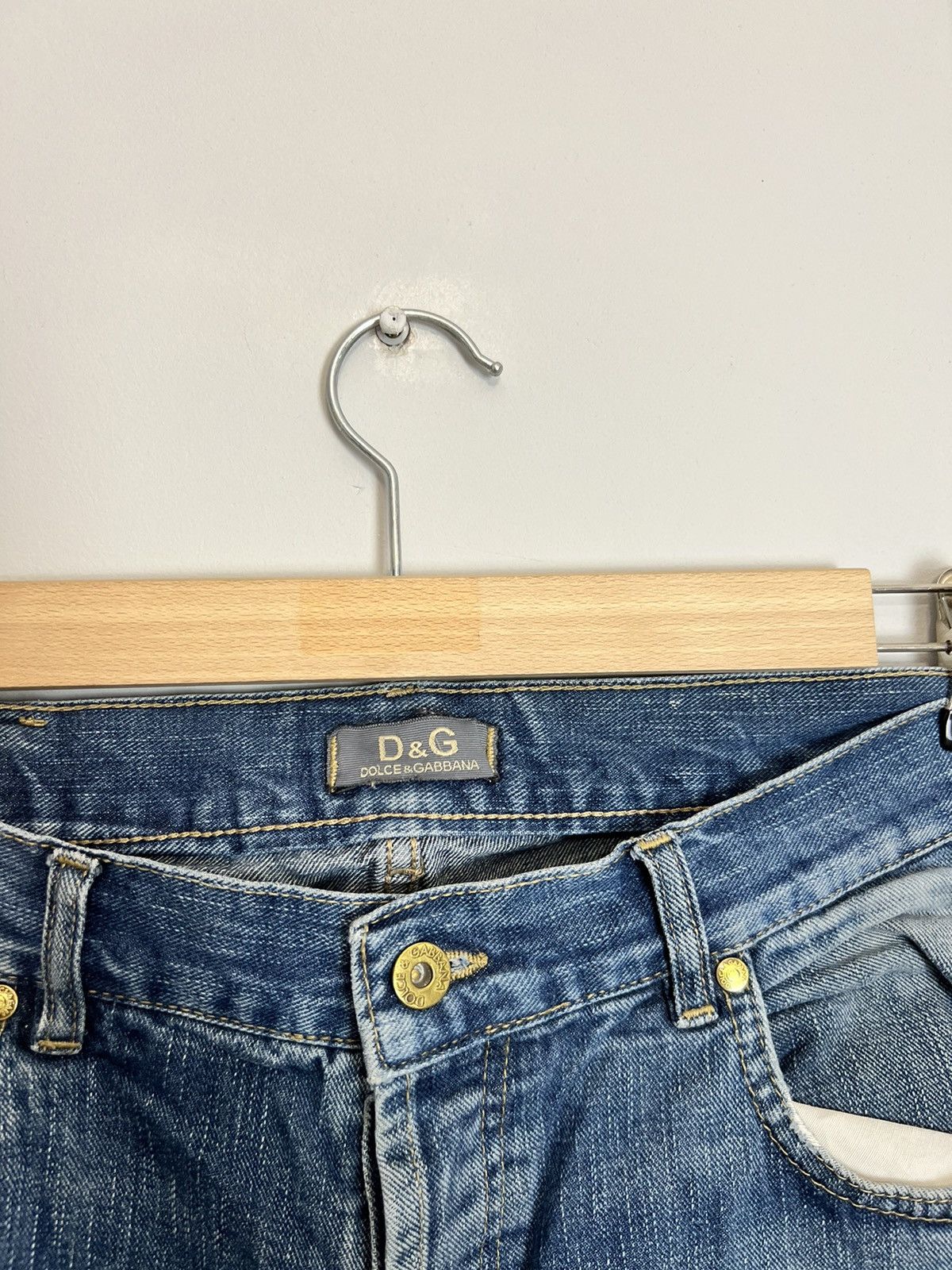 Dolce & Gabbana Vintage Dolce & Gabbana Jeans 90s Big Logo Denim Pants Y2K Size US 34 / EU 50 - 5 Thumbnail