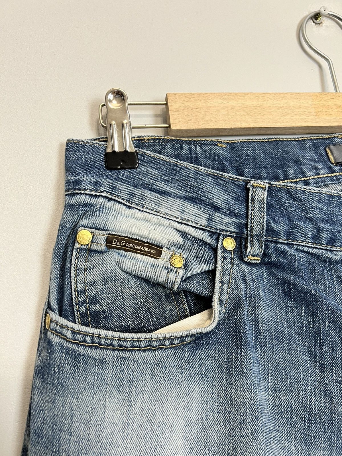 Dolce & Gabbana Vintage Dolce & Gabbana Jeans 90s Big Logo Denim Pants Y2K Size US 34 / EU 50 - 6 Thumbnail