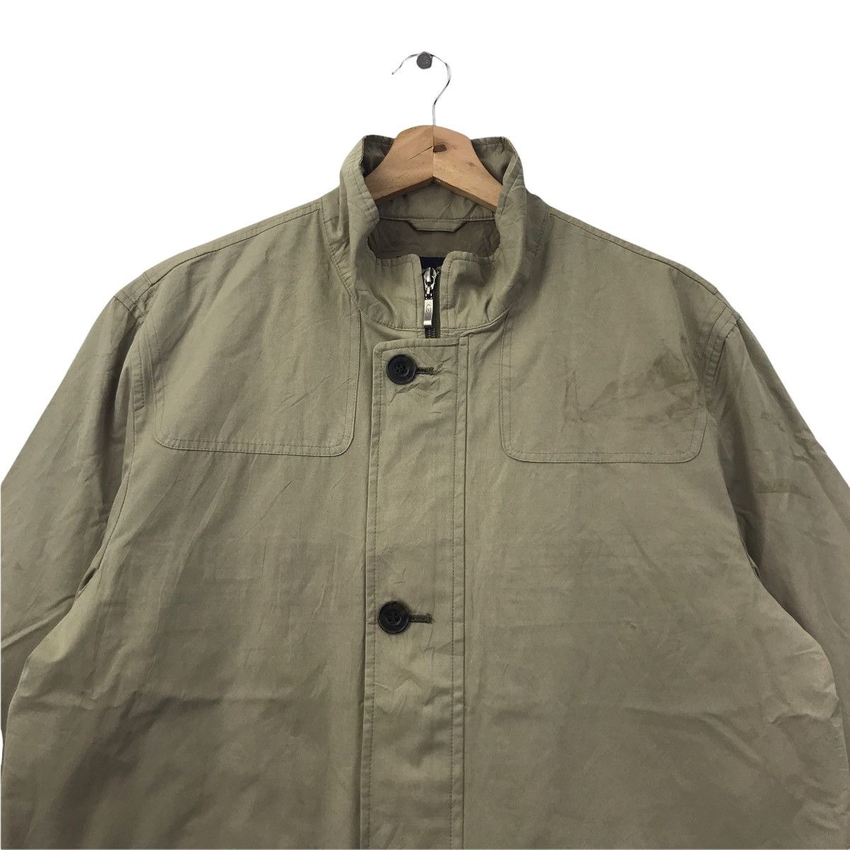 Vintage GIANNI VALENTINO Italian Designer Brown Light Jacket Size US L / EU 52-54 / 3 - 2 Thumbnail