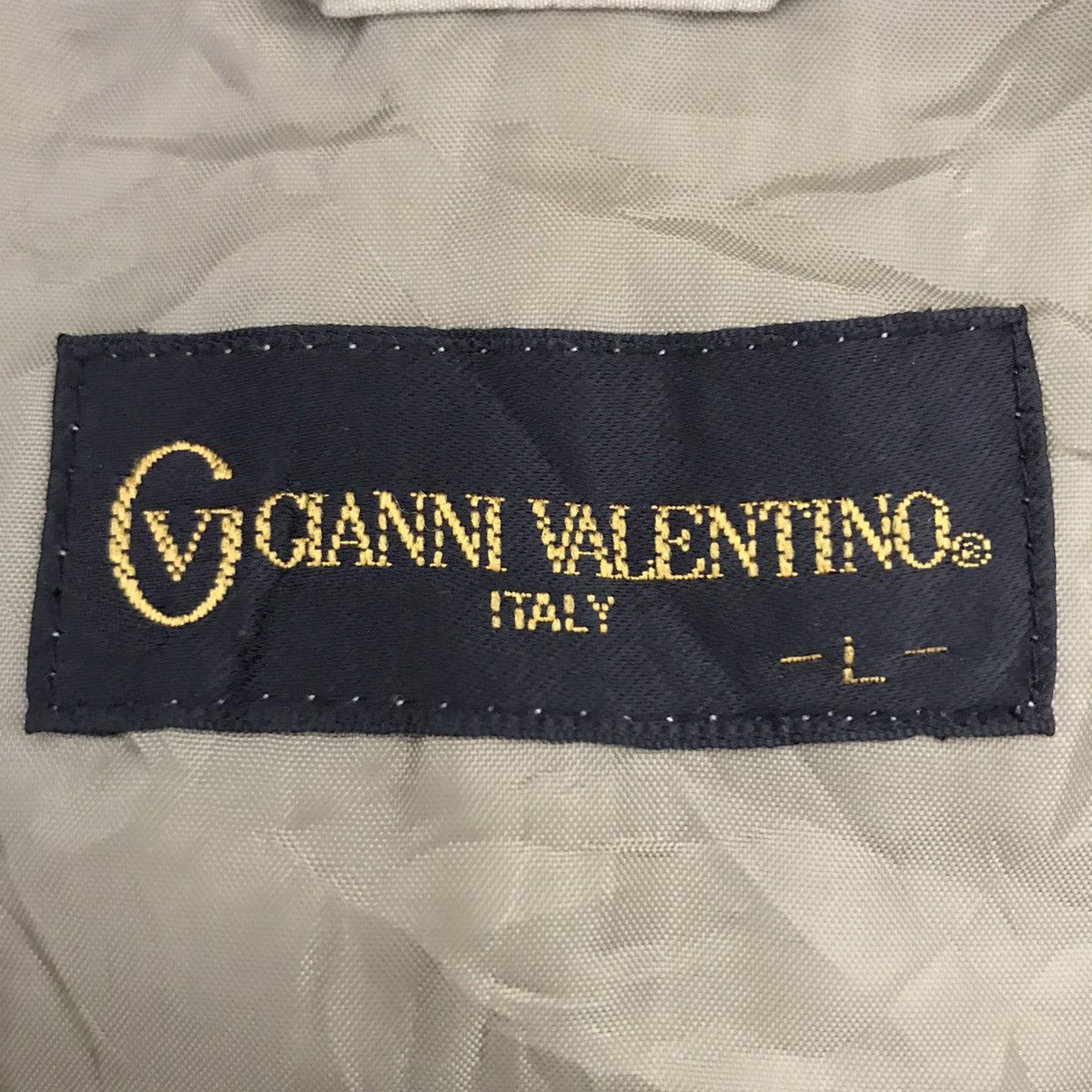 Vintage GIANNI VALENTINO Italian Designer Brown Light Jacket Size US L / EU 52-54 / 3 - 4 Thumbnail