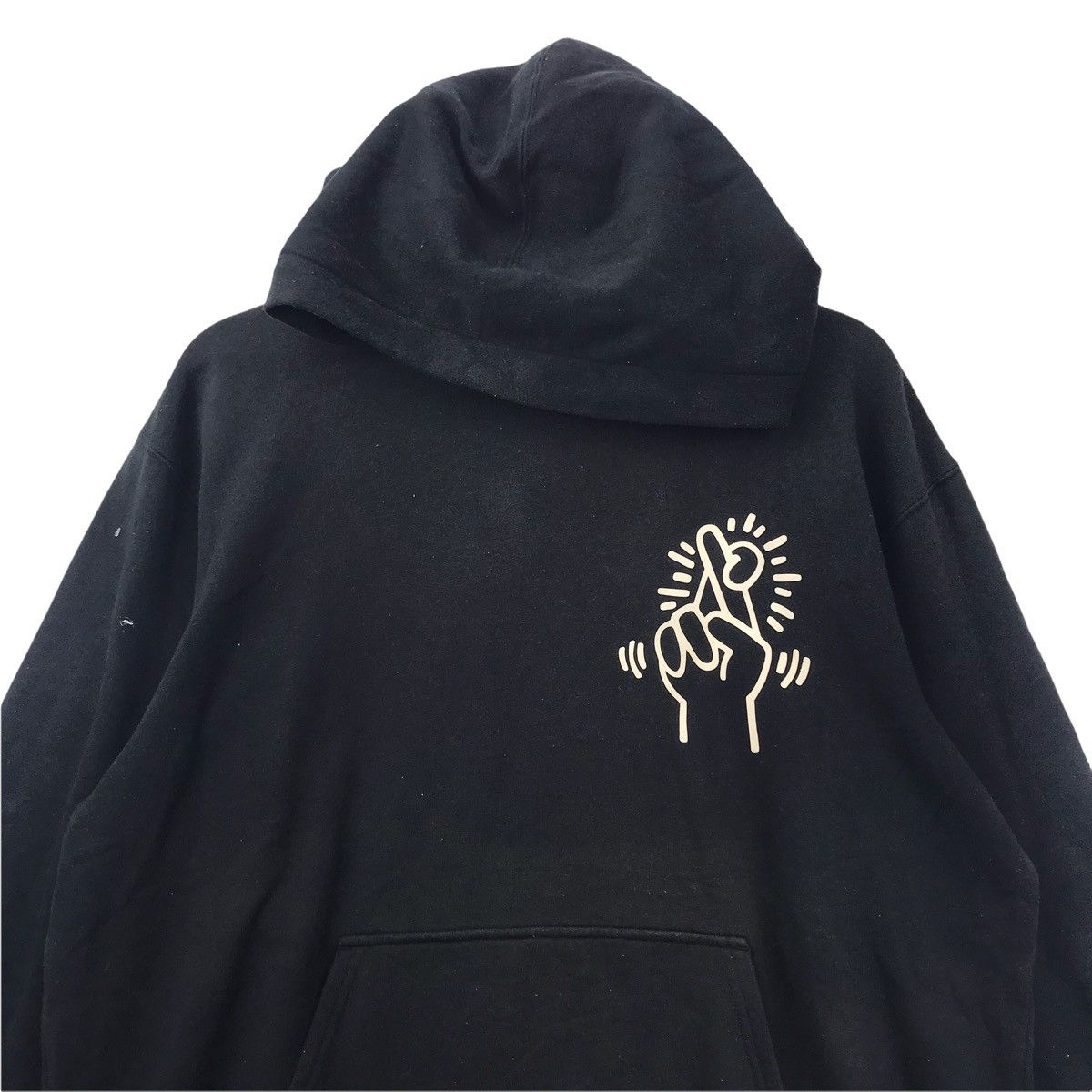 Keith Haring KEITH HARING FingerCross PopArt Street ArtistBlackSweatshirt Size US L / EU 52-54 / 3 - 2 Thumbnail