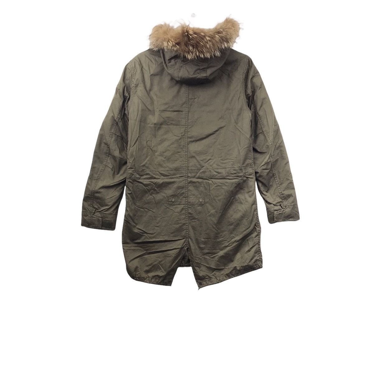 HARE HARE ARMY Japanese Brand Green Parka Fish Tail Wool Jacket Size US M / EU 48-50 / 2 - 6 Thumbnail