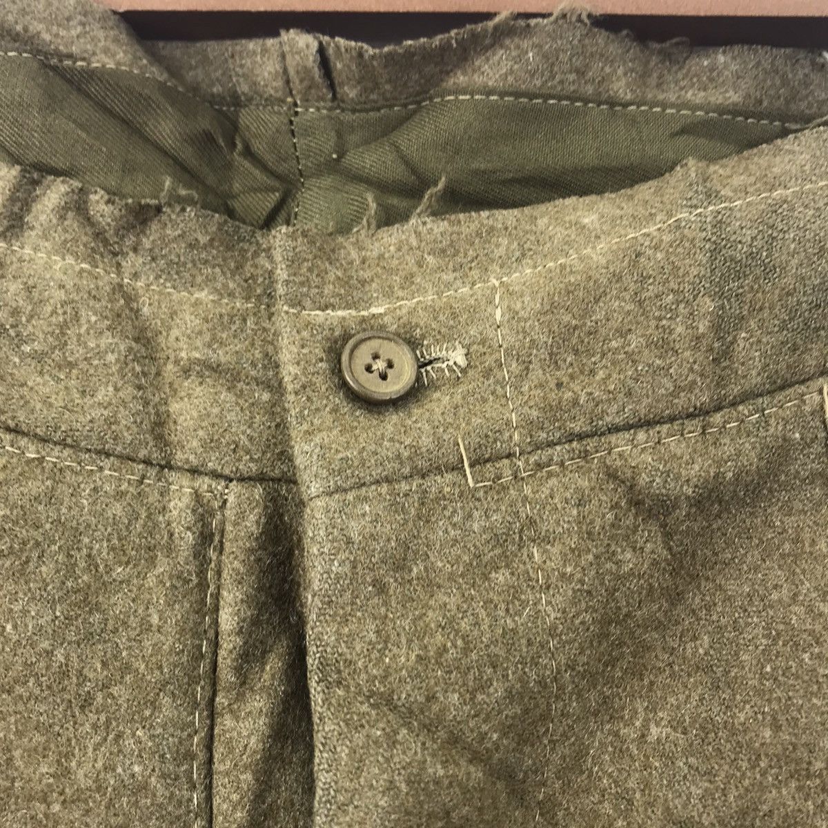 Vintage Vintage 50s FIELD WOOL Military Army Fatique Utility Heavy Size US 34 / EU 50 - 3 Thumbnail