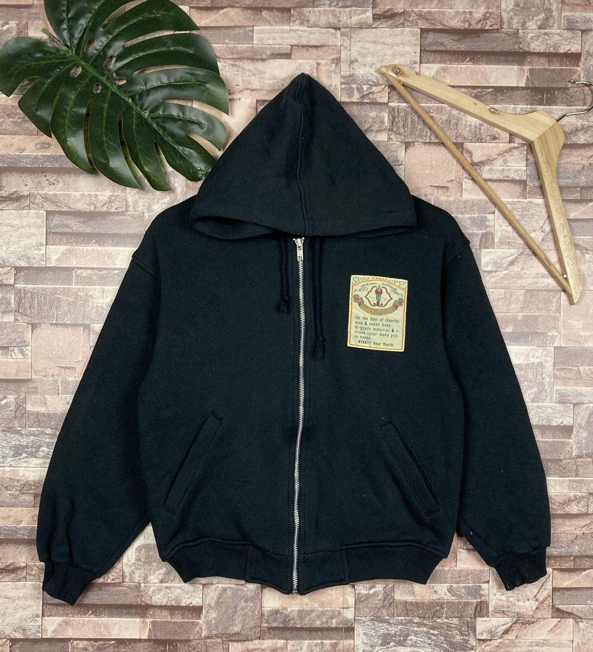 Japanese Brand Simple Life Zipper Hoodie #41-1 Size US S / EU 44-46 / 1 - 1 Thumbnail