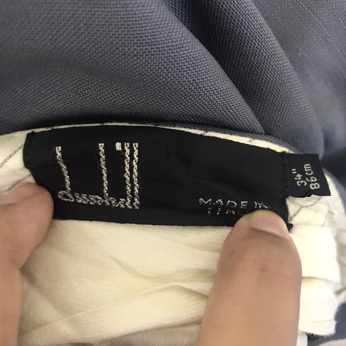 Japanese Brand Vintage DUNHILL ITALY Brand Straight Cut Trousers Pant Size US 32 / EU 48 - 3 Thumbnail