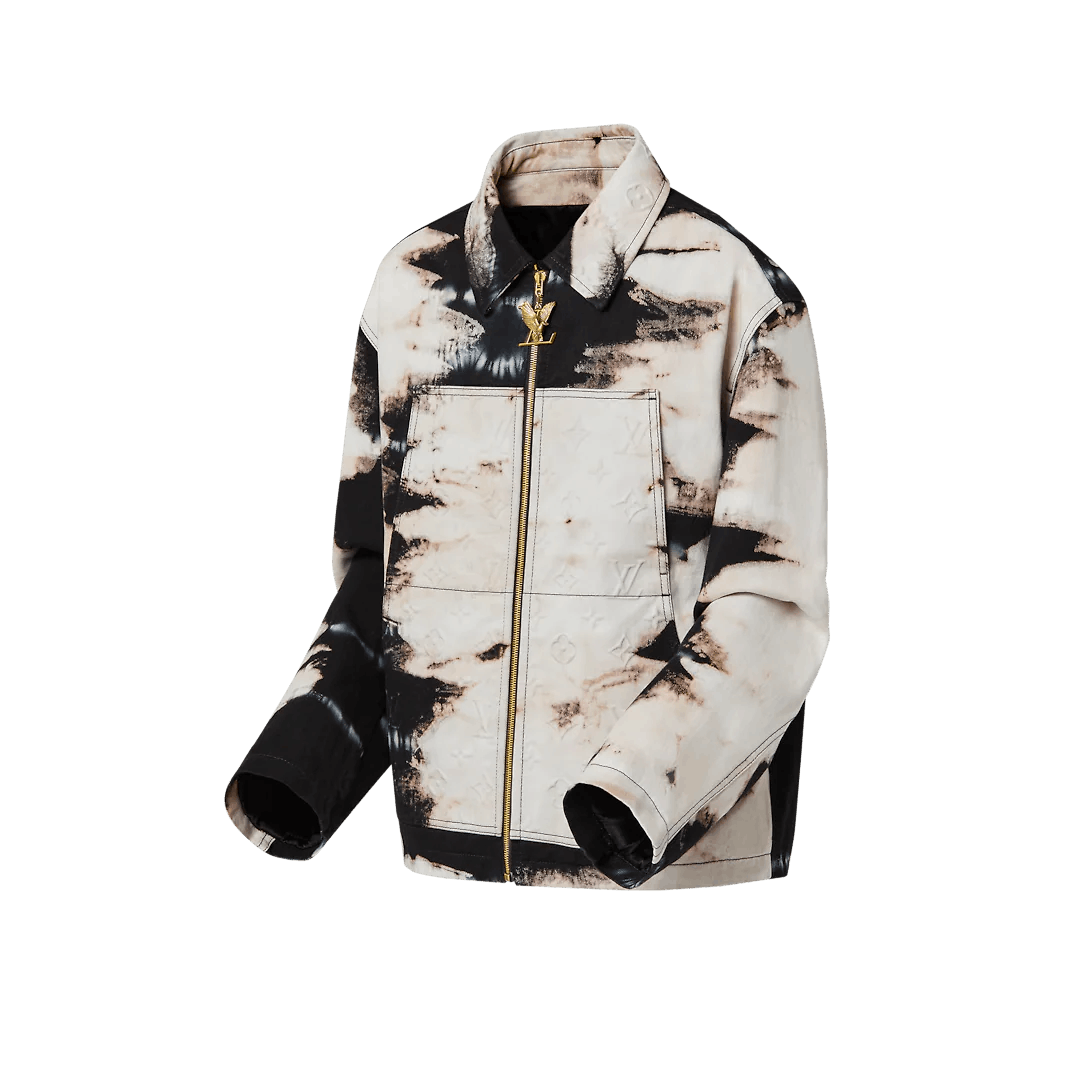 Tie-Dye Workwear Denim Jacket