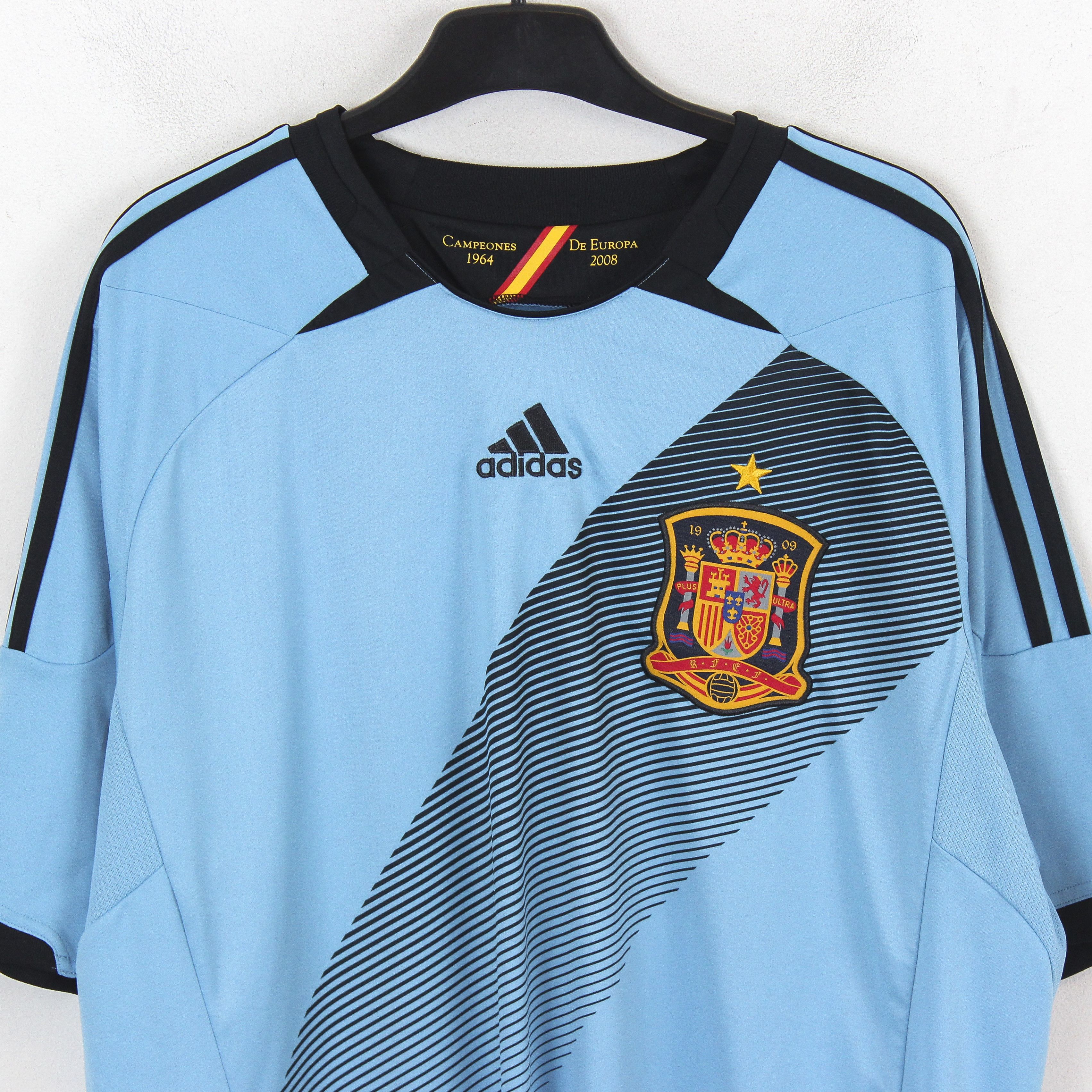 Adidas Spain Men XL Football Jersey Shirt Top 2012 EURO Cup 2013 Size US XL / EU 56 / 4 - 2 Thumbnail