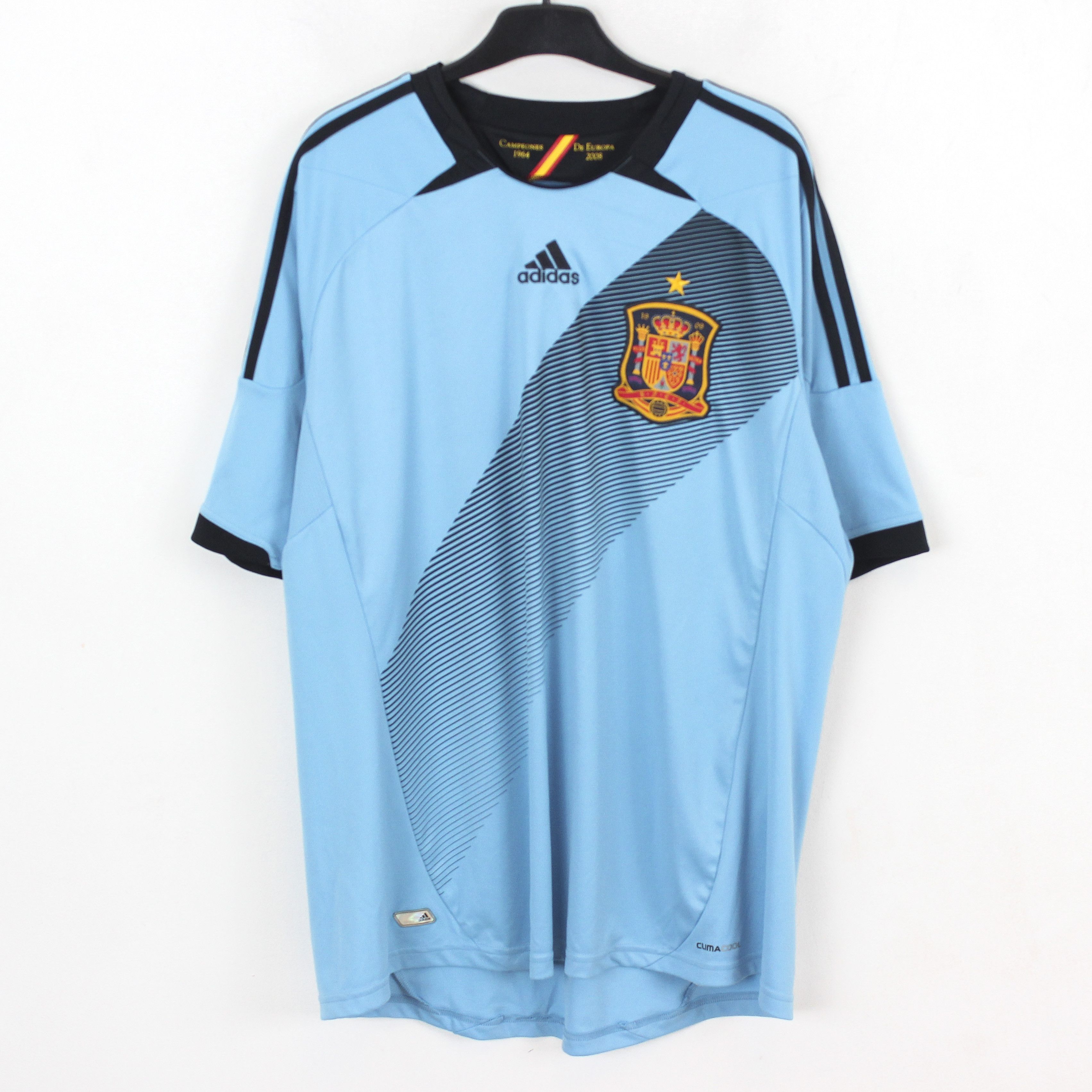 Adidas Spain Men XL Football Jersey Shirt Top 2012 EURO Cup 2013 Size US XL / EU 56 / 4 - 1 Thumbnail