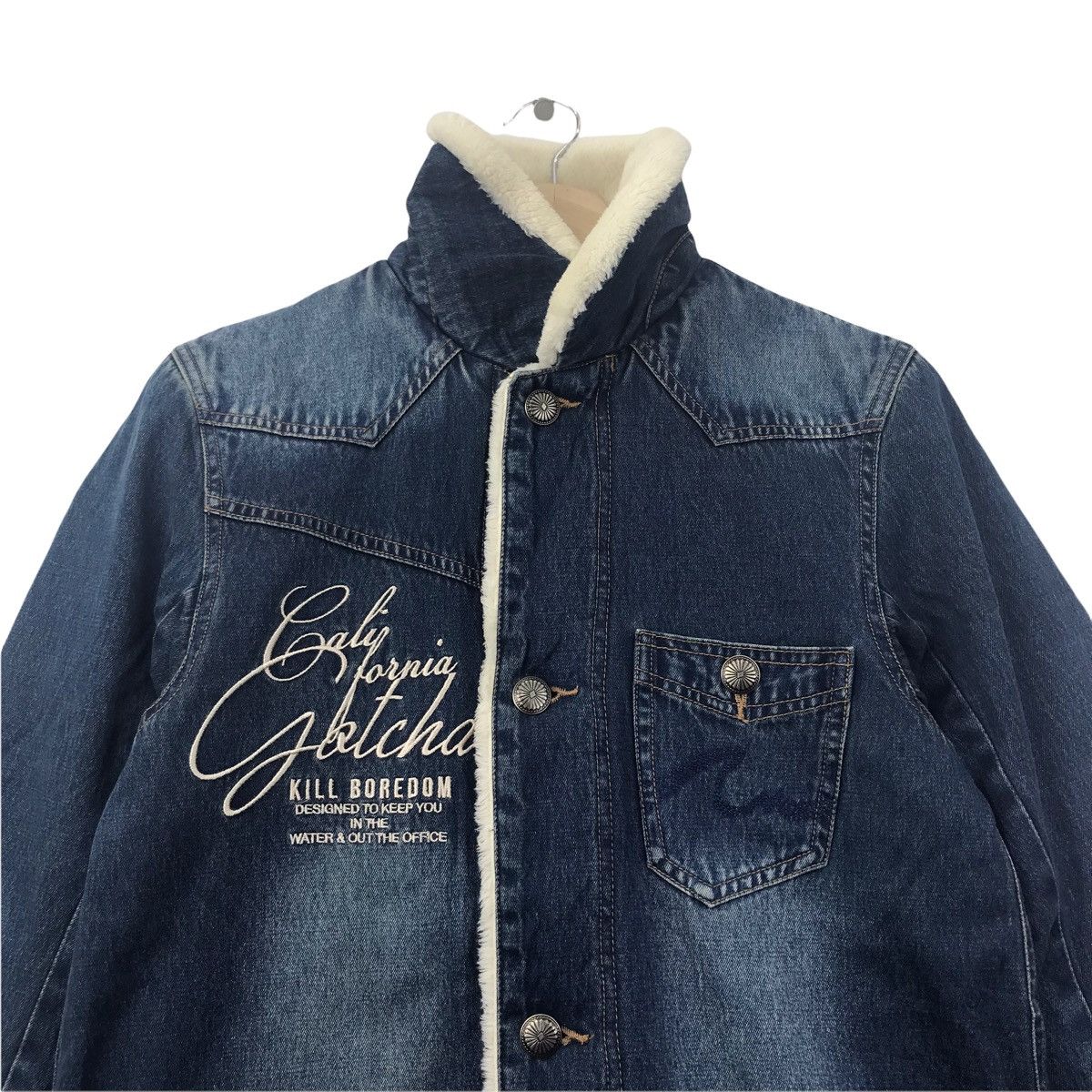 Gotcha GOTCHA CALIFORNIA SURF Surfing Wool Long Jeans Coat Jacket Size US S / EU 44-46 / 1 - 2 Thumbnail