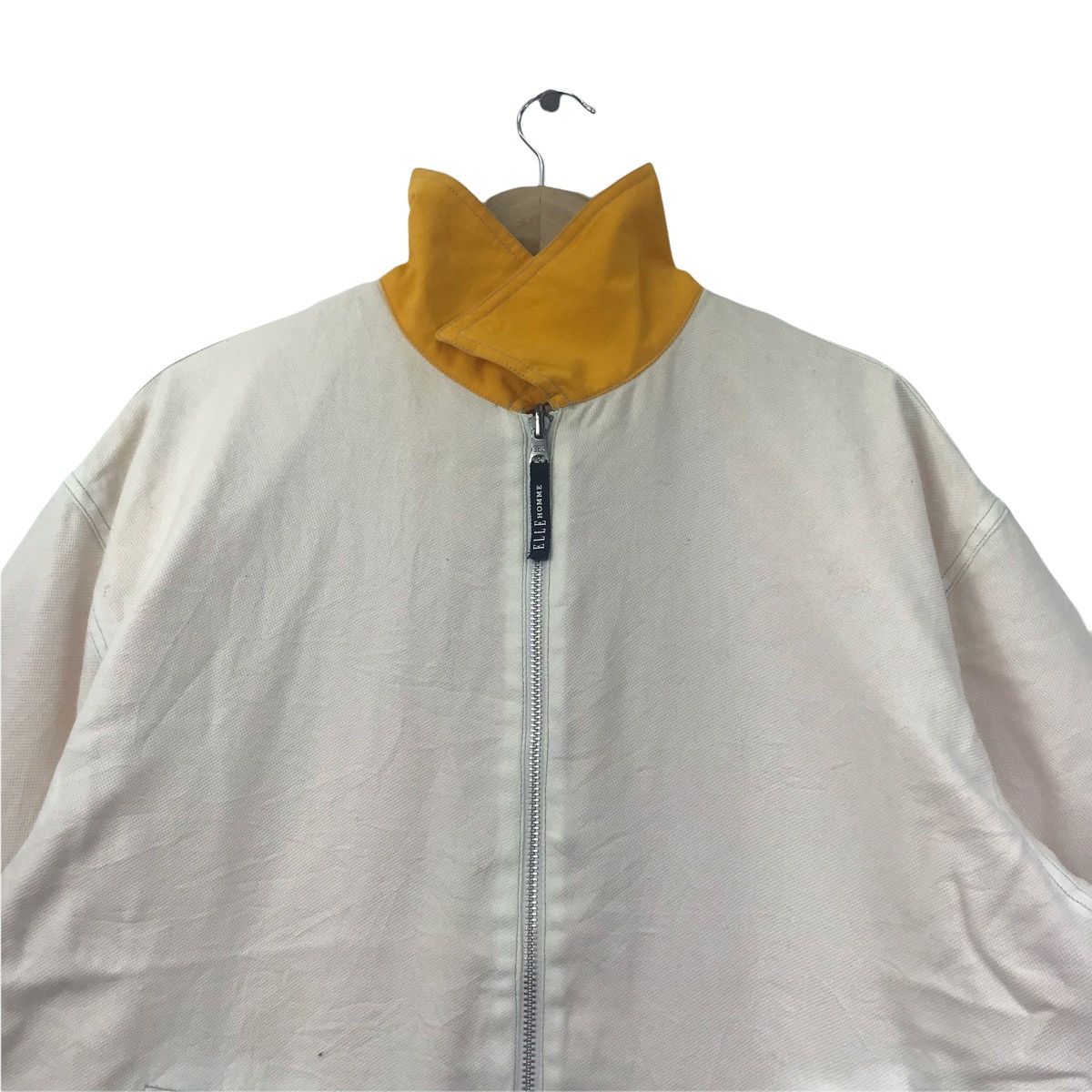 Vintage ELLE HOMME PARIS Reversible Sport Embroidered Bomber Jacket Size US L / EU 52-54 / 3 - 4 Thumbnail