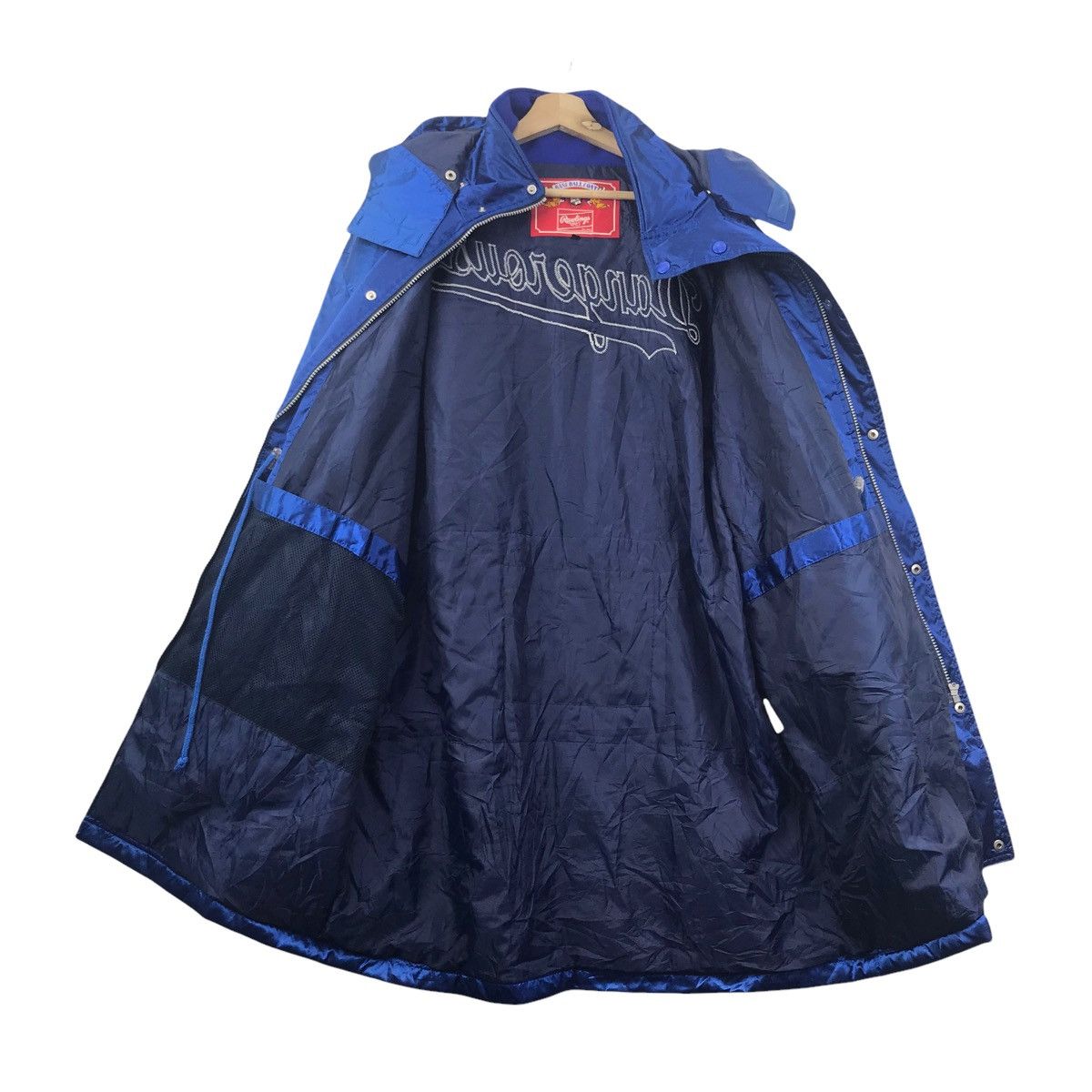Vintage RAWLINGS DANGEROUS BaseballCoat MLB Sport Parka JacketHoodie Size US XXL / EU 58 / 5 - 3 Thumbnail