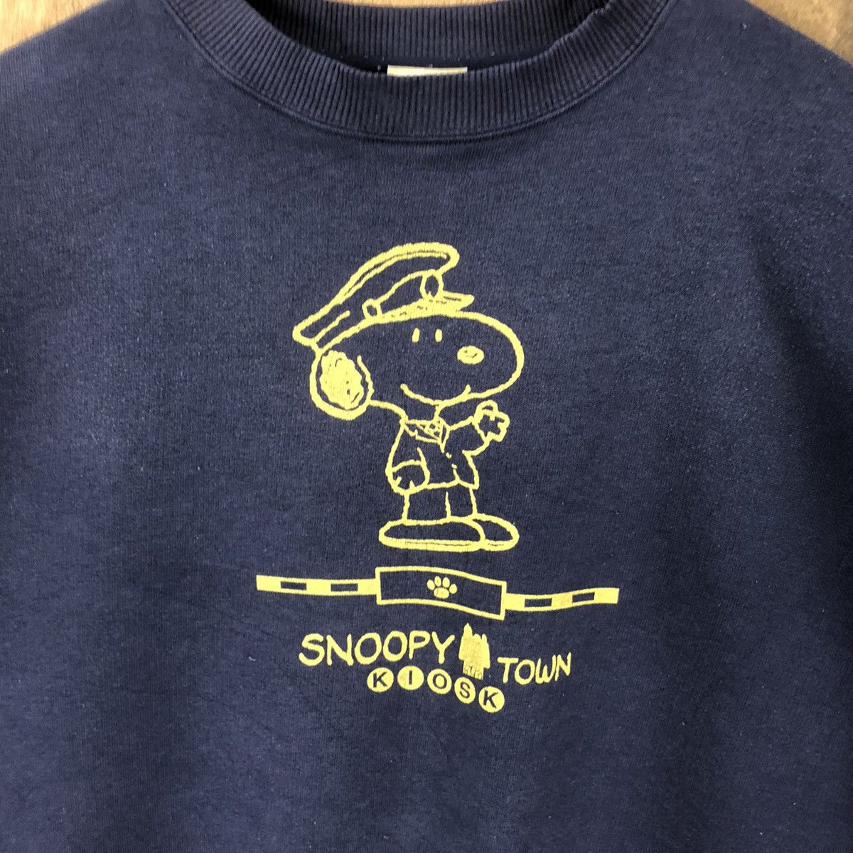 Peanuts Vintage Snoopy Town Dark Blue Sweatshirt #164 Size US M / EU 48-50 / 2 - 4 Thumbnail