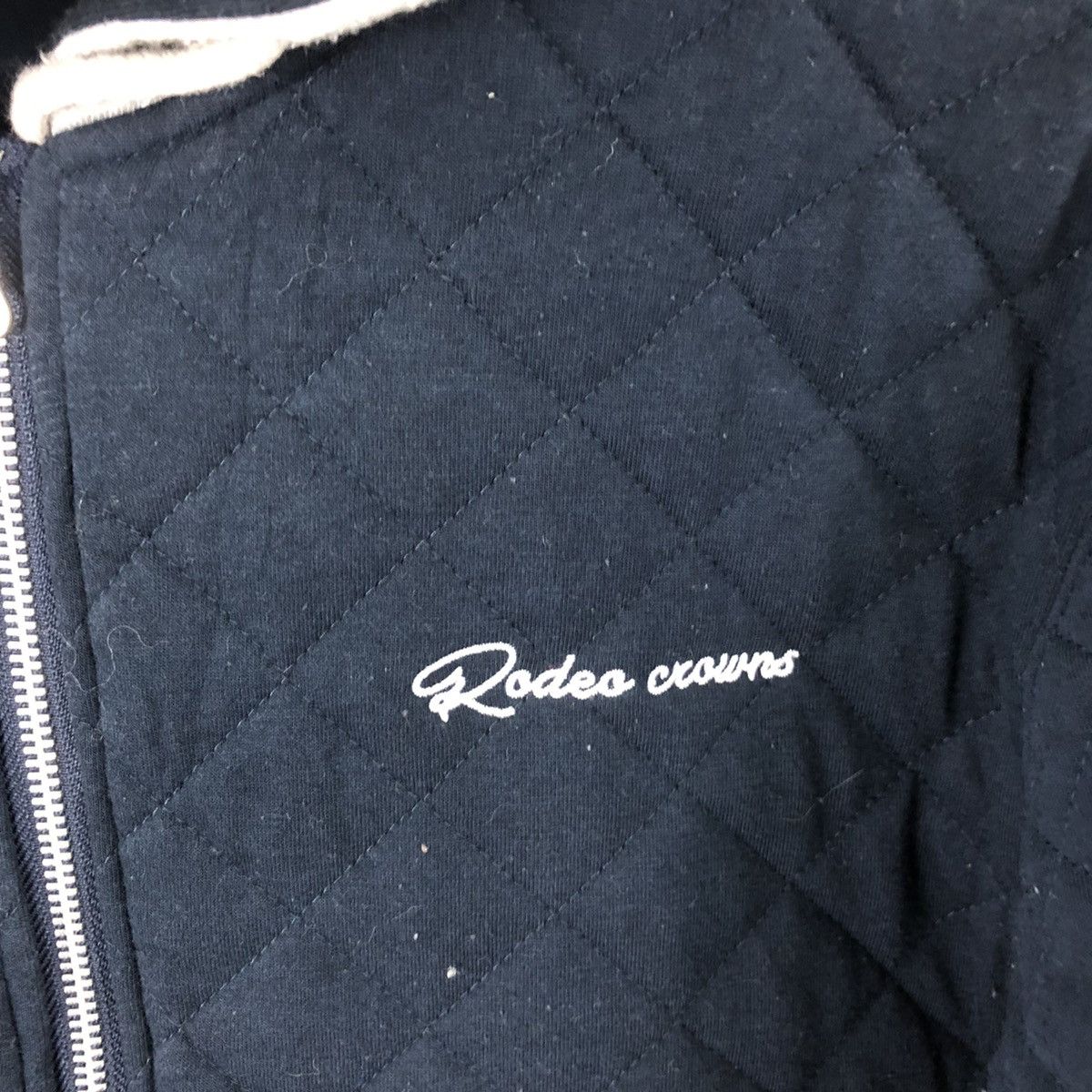 Japanese Brand Vintage Rodeo Crows Zip-Up Hoodie Dark Blue #175 Size US M / EU 48-50 / 2 - 7 Thumbnail