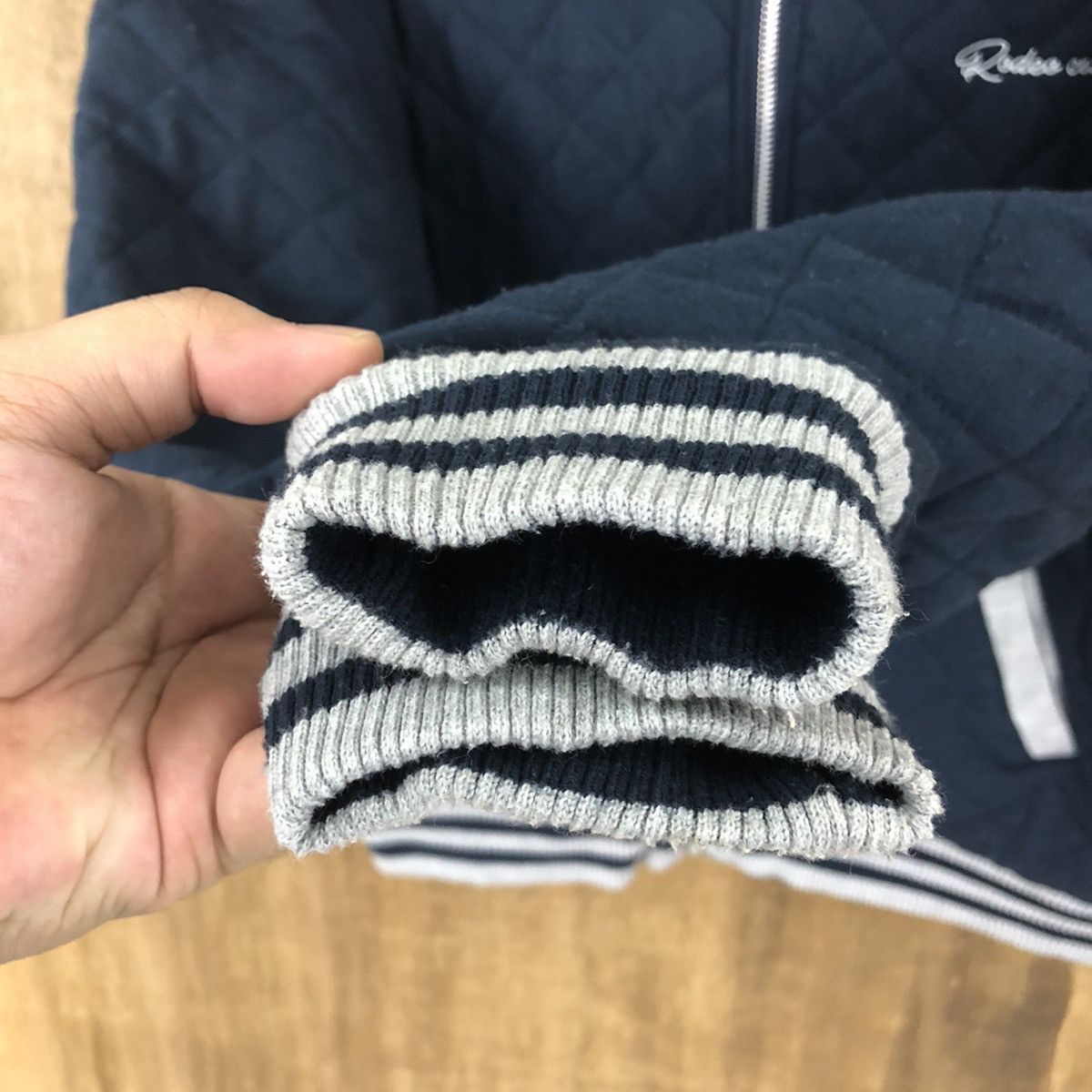 Japanese Brand Vintage Rodeo Crows Zip-Up Hoodie Dark Blue #175 Size US M / EU 48-50 / 2 - 8 Thumbnail