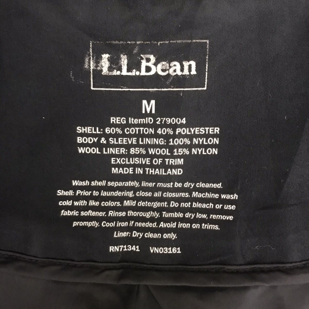 L.L. Bean LL BEAN USA Black Long Coat Jacket L.L Bean Size US M / EU 48-50 / 2 - 3 Thumbnail