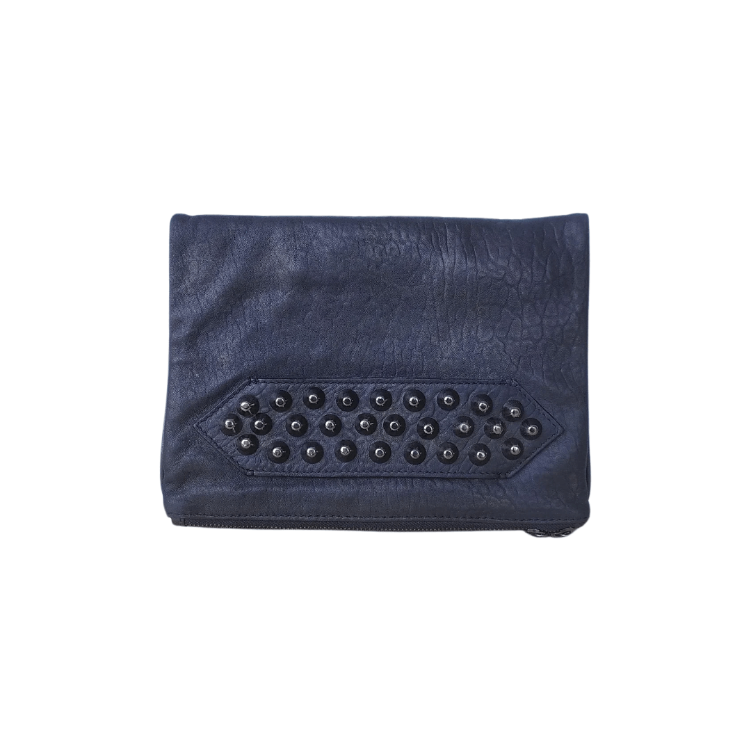 Zadig & Voltaire Studded Leather Clutch Bag $499