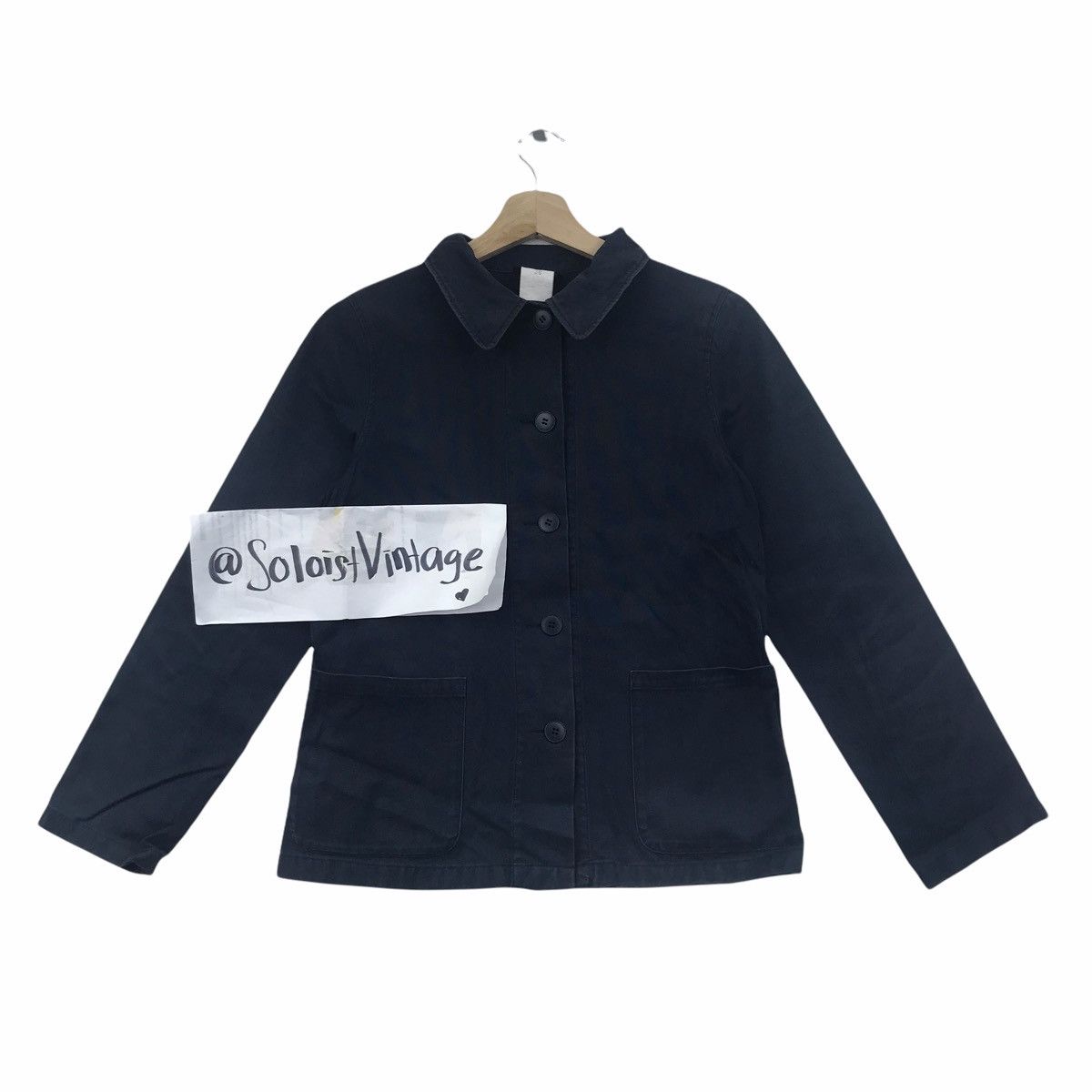 agnes b. AGNES B PARIS Japanese Brand Black Coat Jacket Size US S / EU 44-46 / 1 - 1 Thumbnail