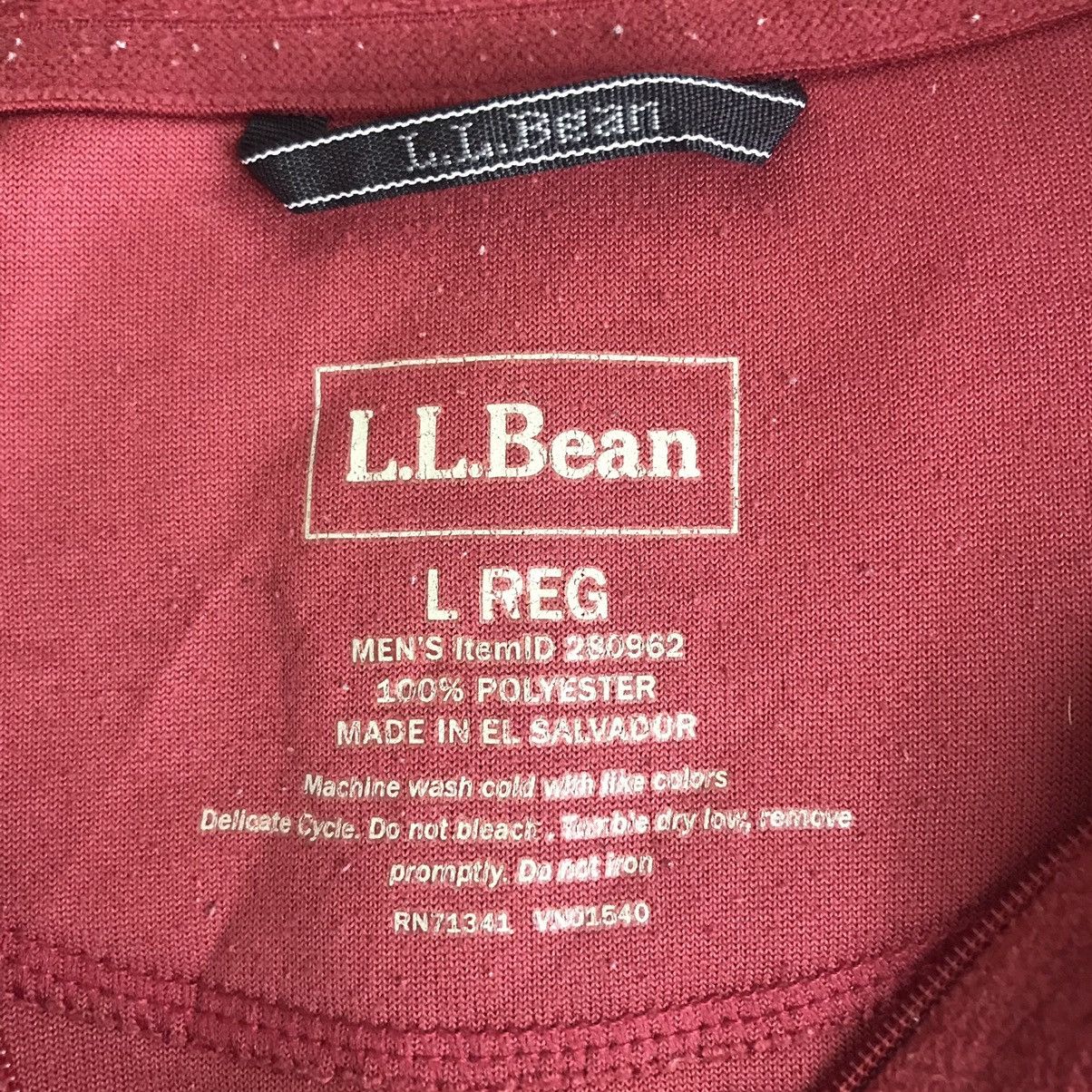 L.L. Bean LL BEAN USA Red Maroon Half Zipper Sweatshirt L.L Bean Size US L / EU 52-54 / 3 - 3 Thumbnail