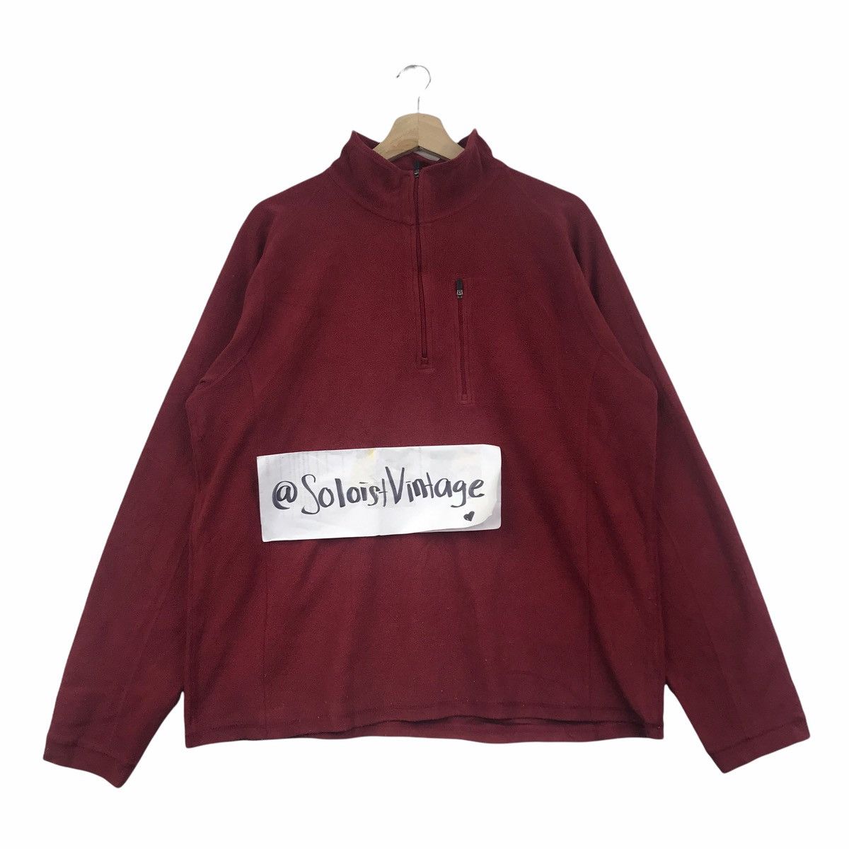 L.L. Bean LL BEAN USA Red Maroon Half Zipper Sweatshirt L.L Bean Size US L / EU 52-54 / 3 - 1 Thumbnail