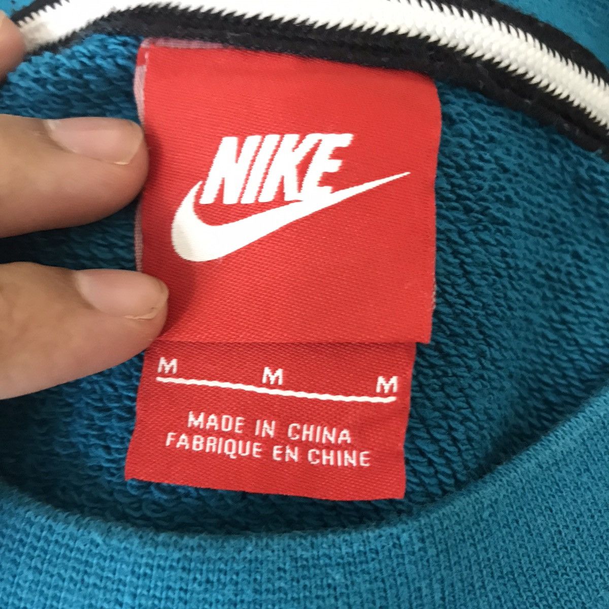 Nike NIKE SWOOSH Spell Out Big Print Streetwear Blue Sweatshirt Size US M / EU 48-50 / 2 - 4 Thumbnail