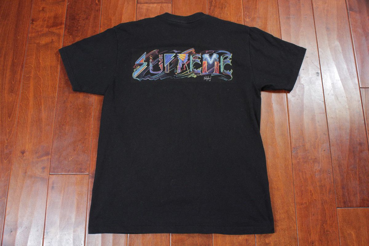 Supreme Supreme Nicholson SS15 Trip Galaxy Logo Black Mens T Shirt Size US L / EU 52-54 / 3 - 2 Thumbnail