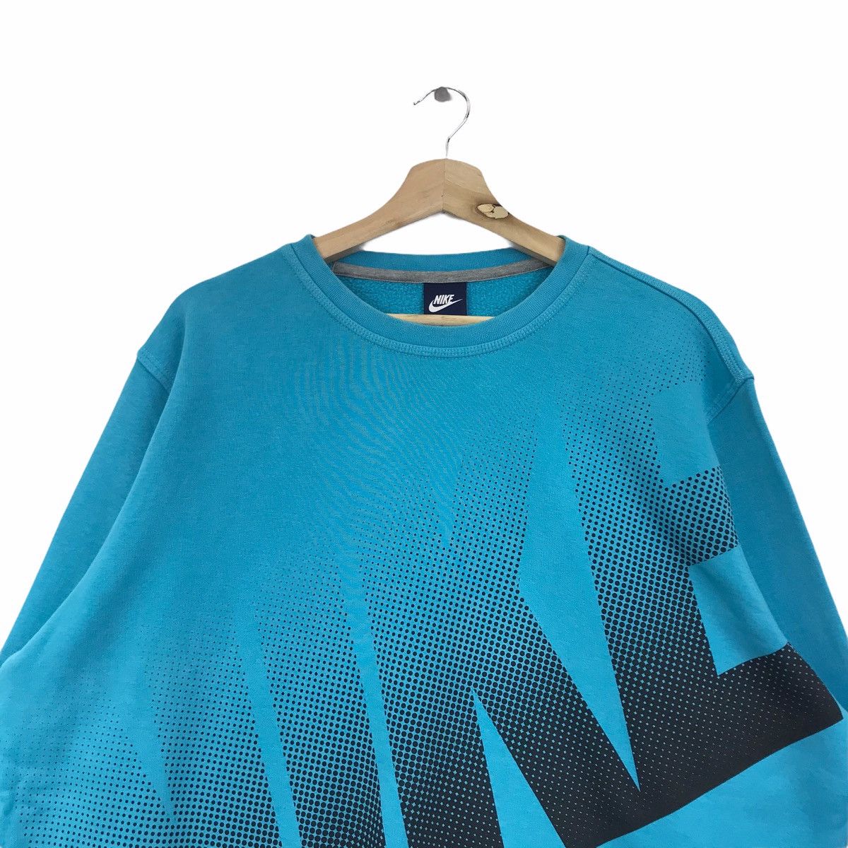 Nike NIKE SPELL OUT Big Print Streetwear Blue Sweatshirt Baggy Size US XL / EU 56 / 4 - 2 Thumbnail