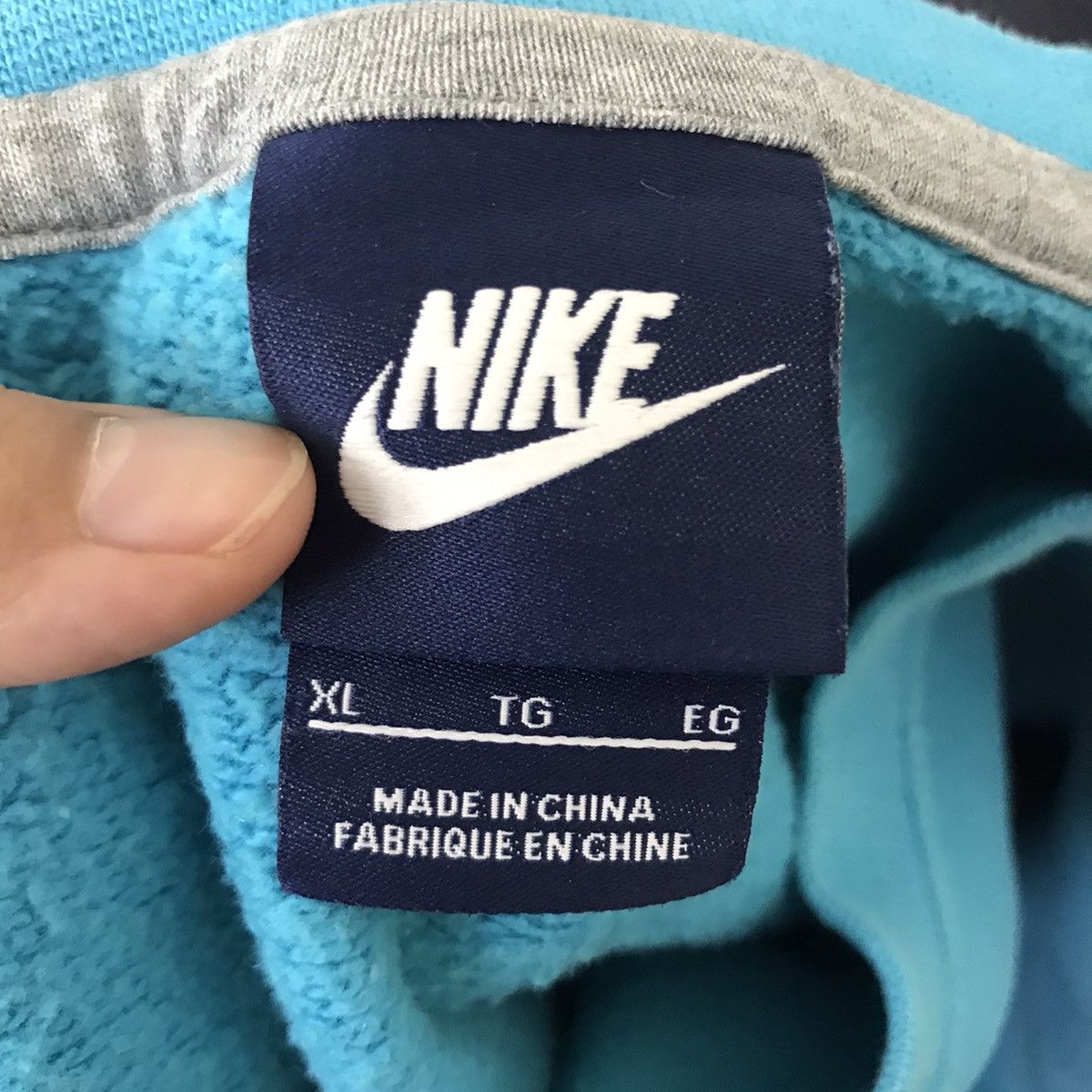 Nike NIKE SPELL OUT Big Print Streetwear Blue Sweatshirt Baggy Size US XL / EU 56 / 4 - 3 Thumbnail