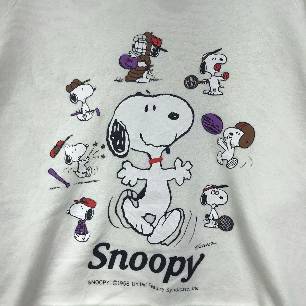 Vintage Vintage SNOOPY PEANUTS Characters 1958 1965 Sweatshirt Size US L / EU 52-54 / 3 - 3 Thumbnail