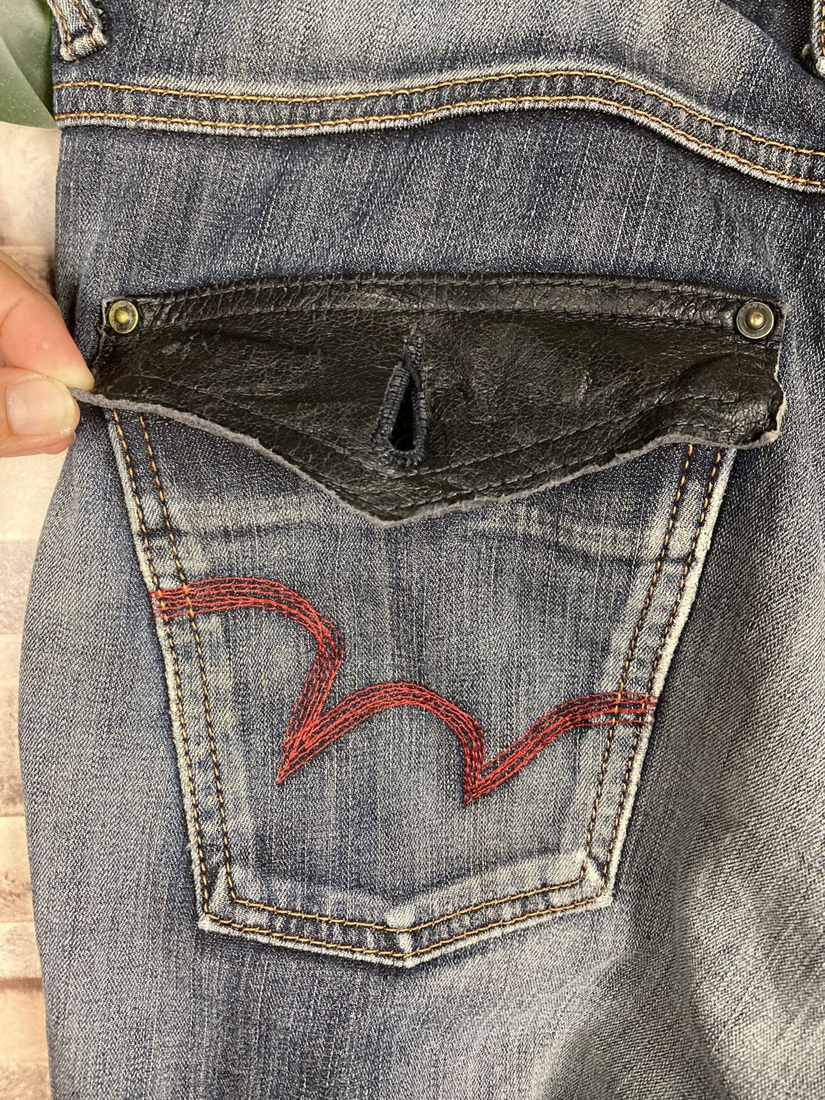 Edwin Vintage Edwin Edge Of Blue Jeans Distressed Size US 33 - 7 Thumbnail