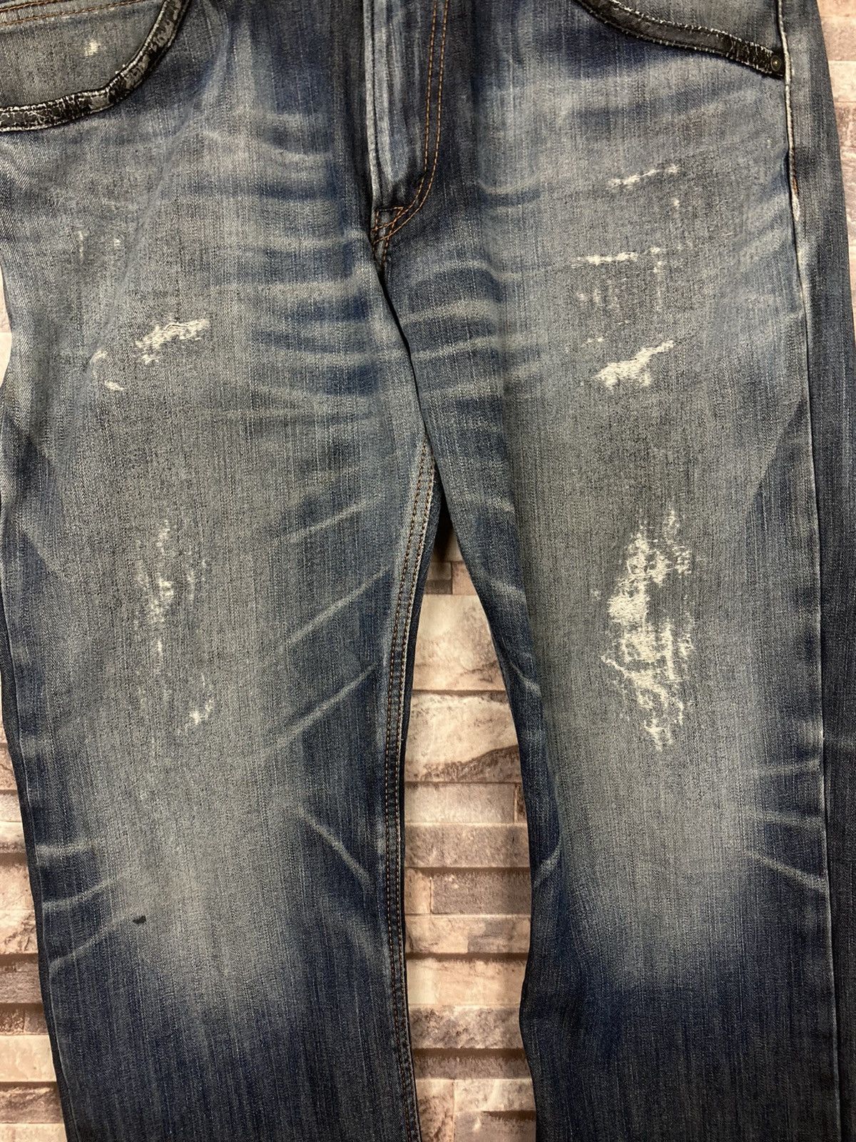 Edwin Vintage Edwin Edge Of Blue Jeans Distressed Size US 33 - 13 Thumbnail