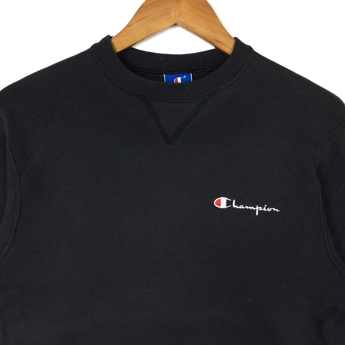Champion Vintage CHAMPION SCRIPT USA Small Logo Sportswear Sweatshirt Size US M / EU 48-50 / 2 - 2 Thumbnail