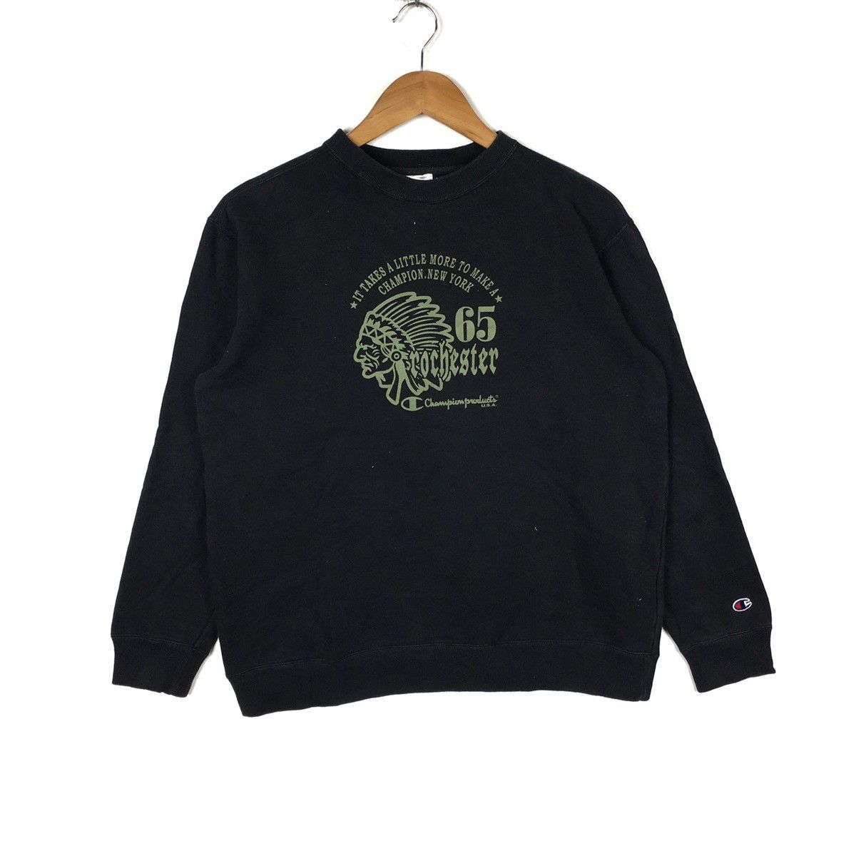 Champion CHAMPION ROCHESTER USA Sportswear Black Sweatshirt Size US M / EU 48-50 / 2 - 1 Thumbnail