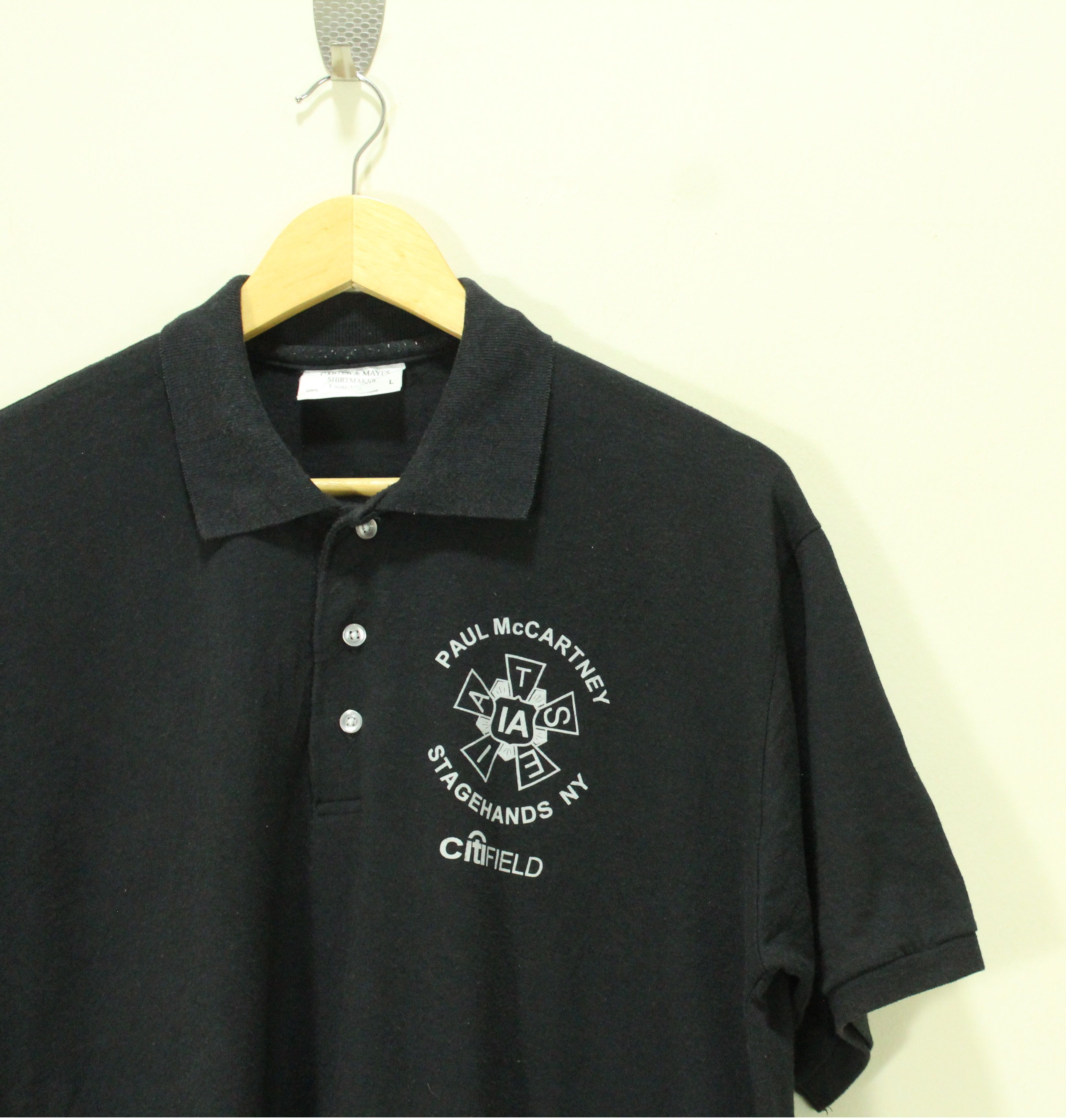 Band Tees × Vintage STAGEHANDS NY PAUL McCARTNEY ShIrt 2009 The Beatles Size US L / EU 52-54 / 3 - 1 Thumbnail