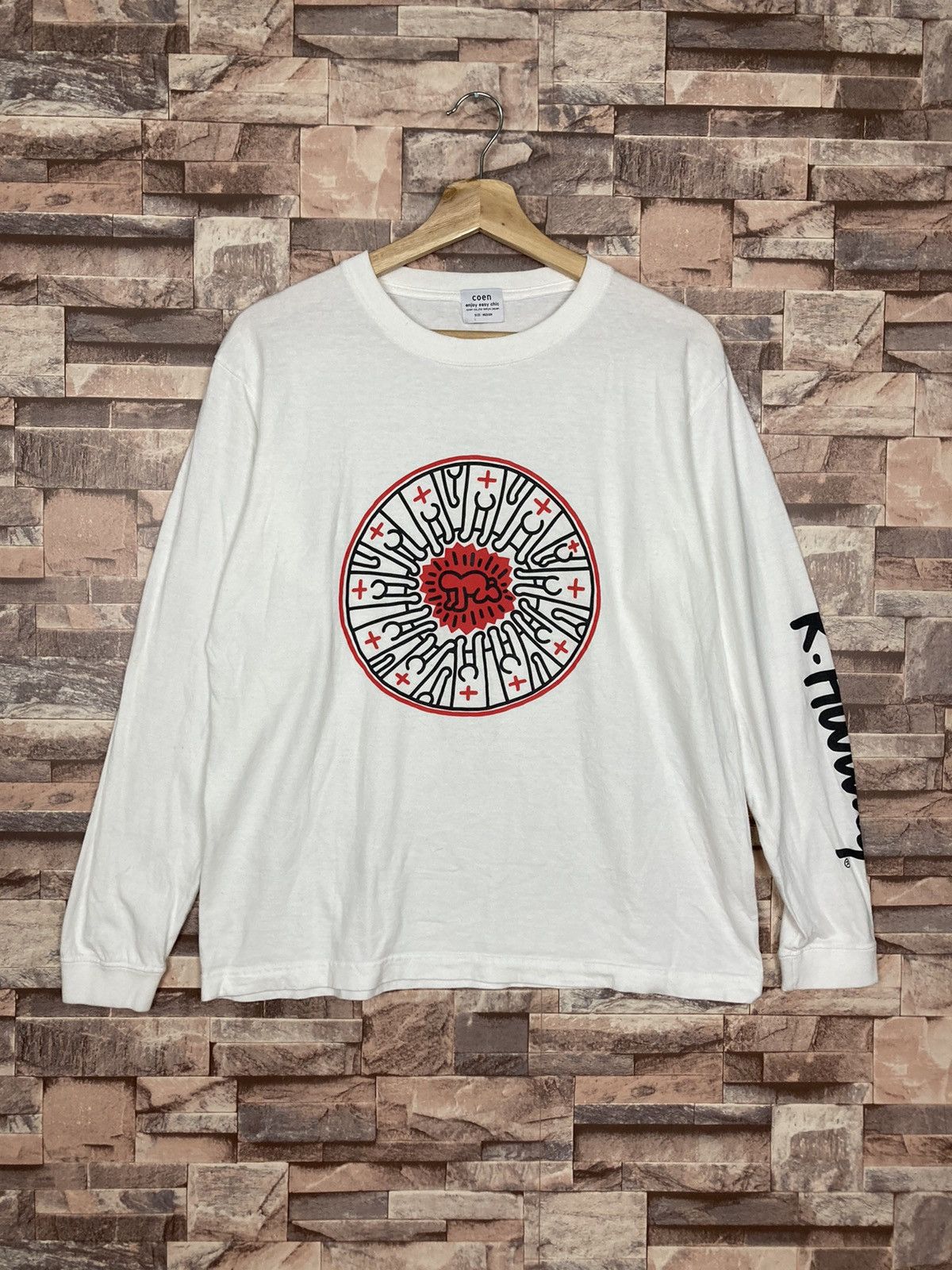 Keith Haring KEITH HARING Long Sleeve Big Logo #T6-8 Size US M / EU 48-50 / 2 - 1 Thumbnail
