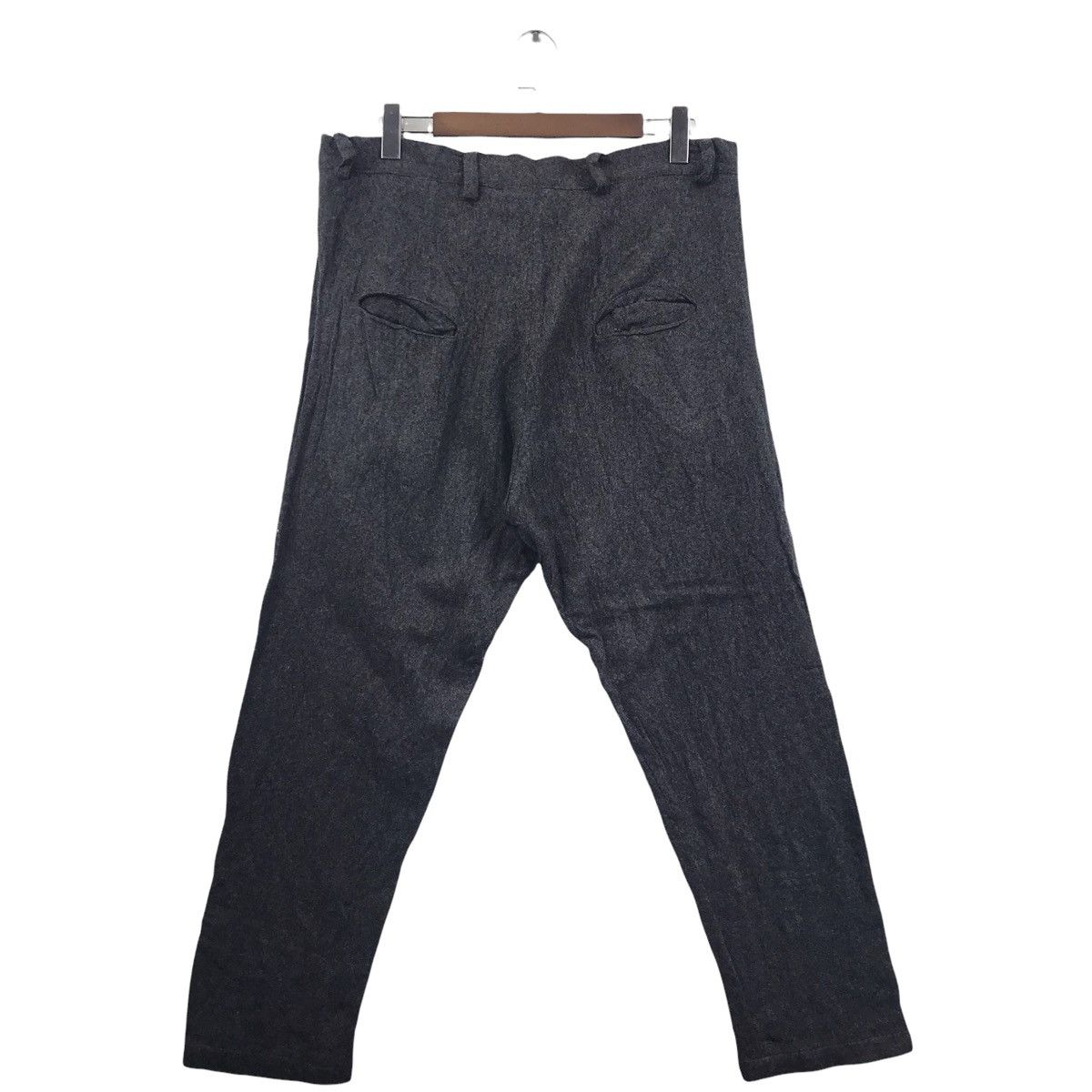 Japanese Brand LUCQUES Japanese Brand Wool Casual Grey Trousers Pant Size US 36 / EU 52 - 8 Thumbnail