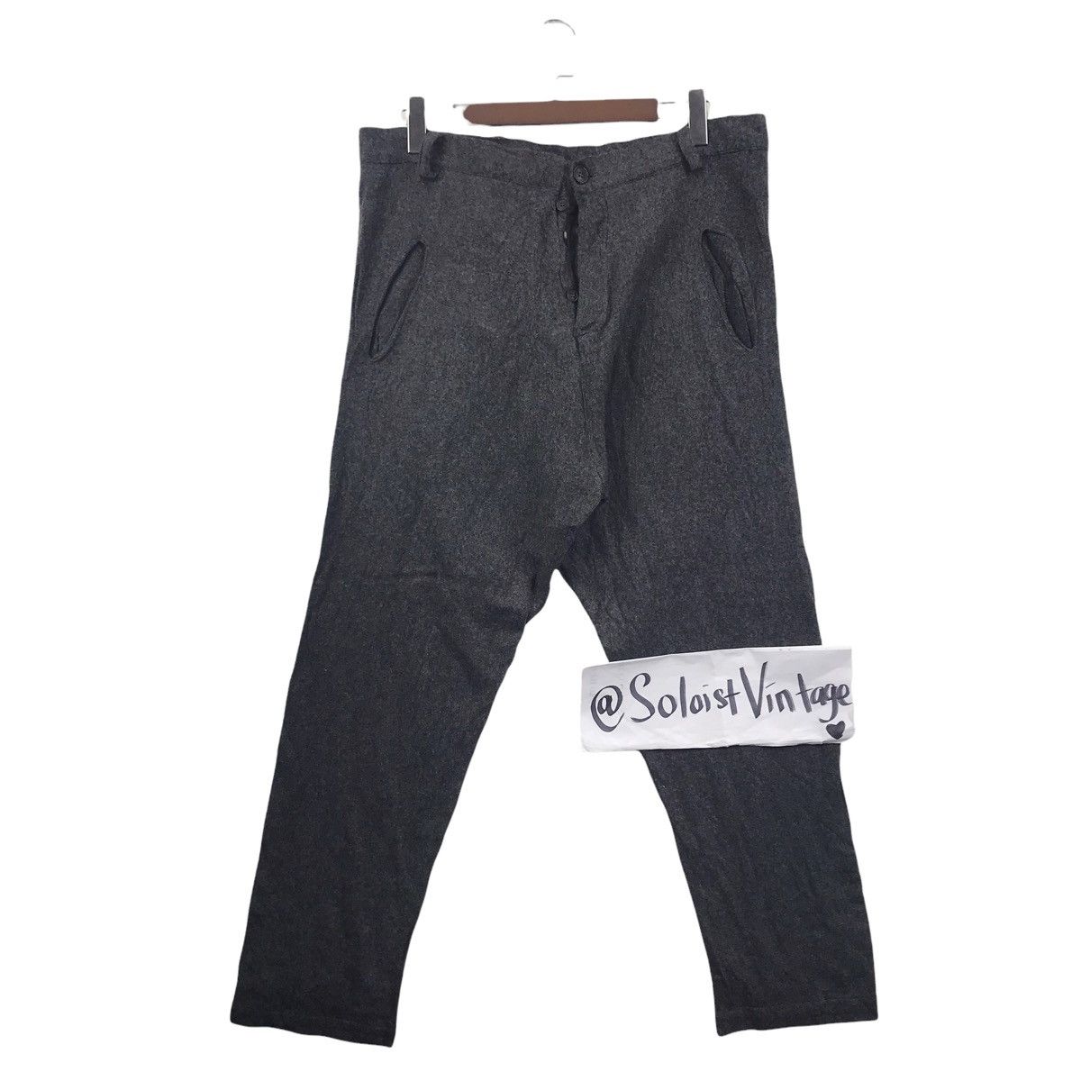Japanese Brand LUCQUES Japanese Brand Wool Casual Grey Trousers Pant Size US 36 / EU 52 - 1 Thumbnail