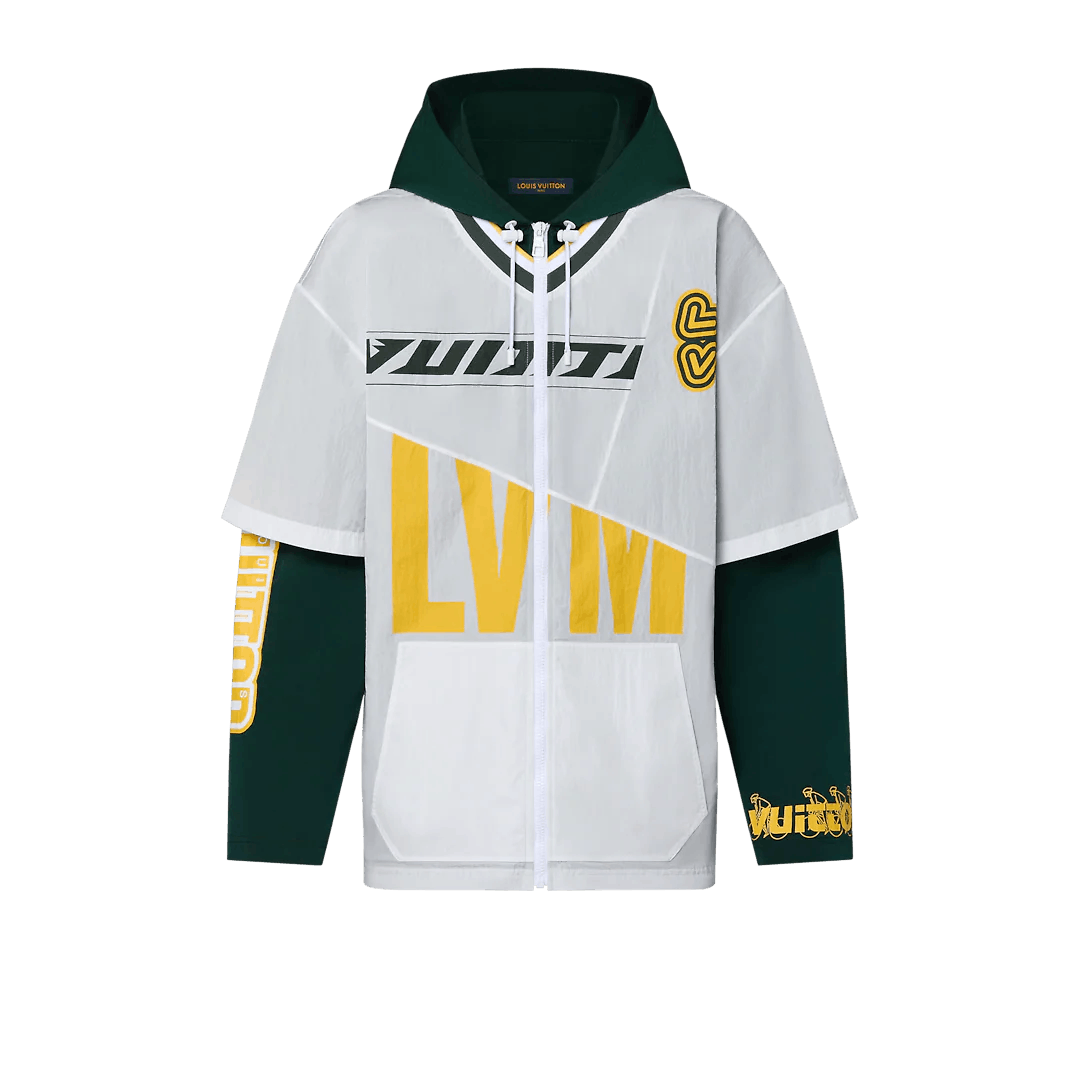 Patchwork Baseball Jersey Blouson