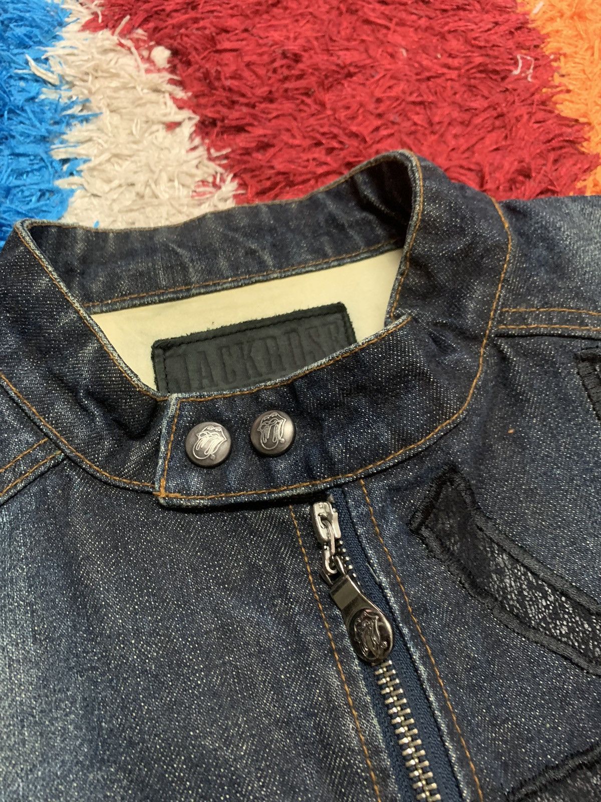 JACKROSE JACK ROSE VINTAGE ❌ THE ROLLING STONES DENIM JACKET Size US M / EU 48-50 / 2 - 18 Thumbnail