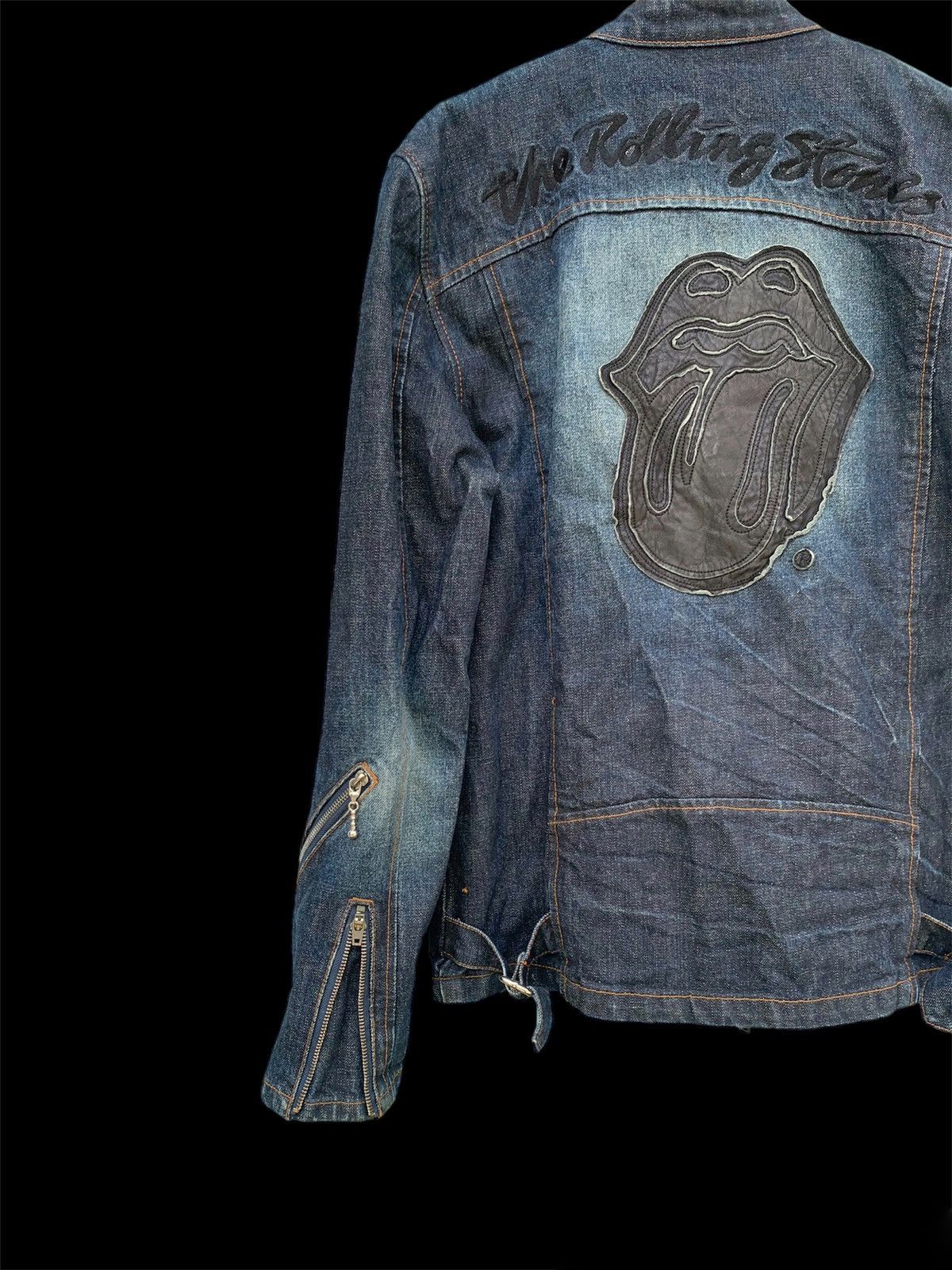 JACKROSE JACK ROSE VINTAGE ❌ THE ROLLING STONES DENIM JACKET Size US M / EU 48-50 / 2 - 13 Thumbnail