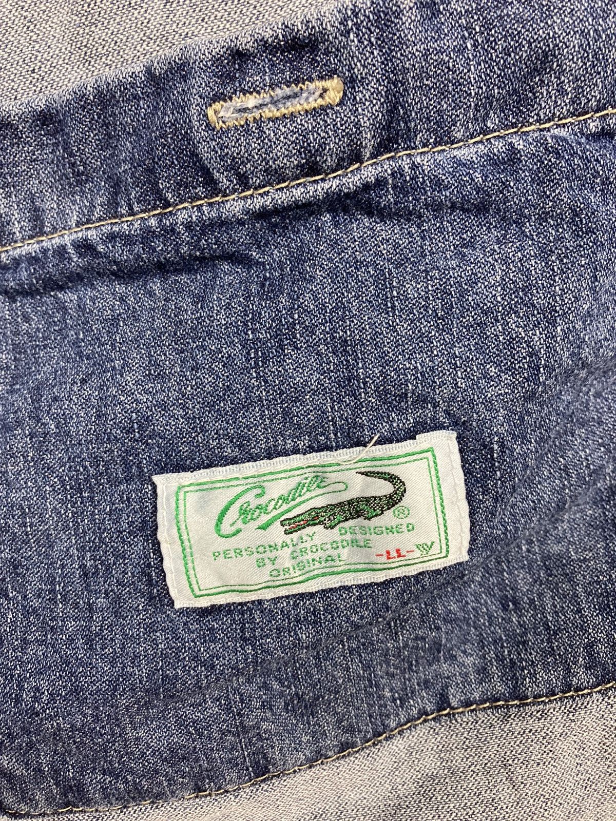 Japanese Brand × Lacoste Crocodile Denim Long Sleeve #T23-1 Size US L / EU 52-54 / 3 - 6 Thumbnail