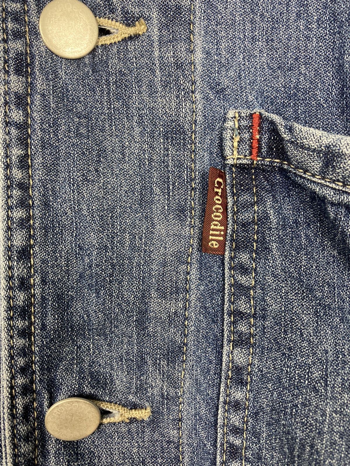 Japanese Brand × Lacoste Crocodile Denim Long Sleeve #T23-1 Size US L / EU 52-54 / 3 - 5 Thumbnail
