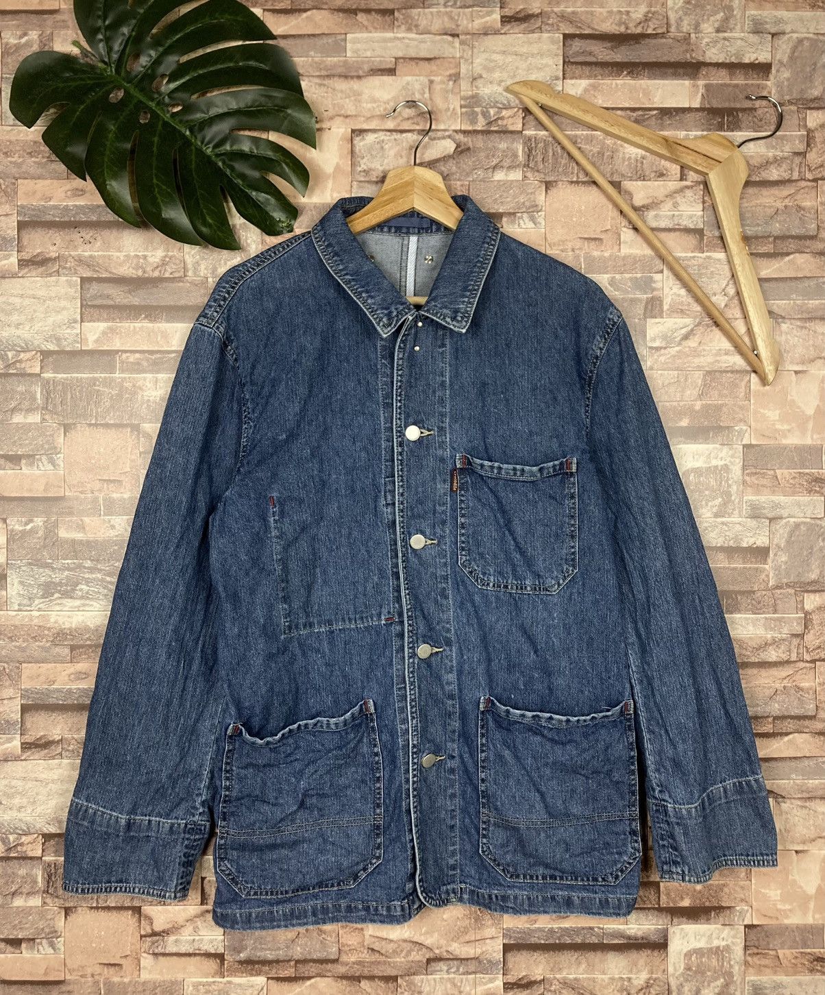 Japanese Brand × Lacoste Crocodile Denim Long Sleeve #T23-1 Size US L / EU 52-54 / 3 - 1 Thumbnail