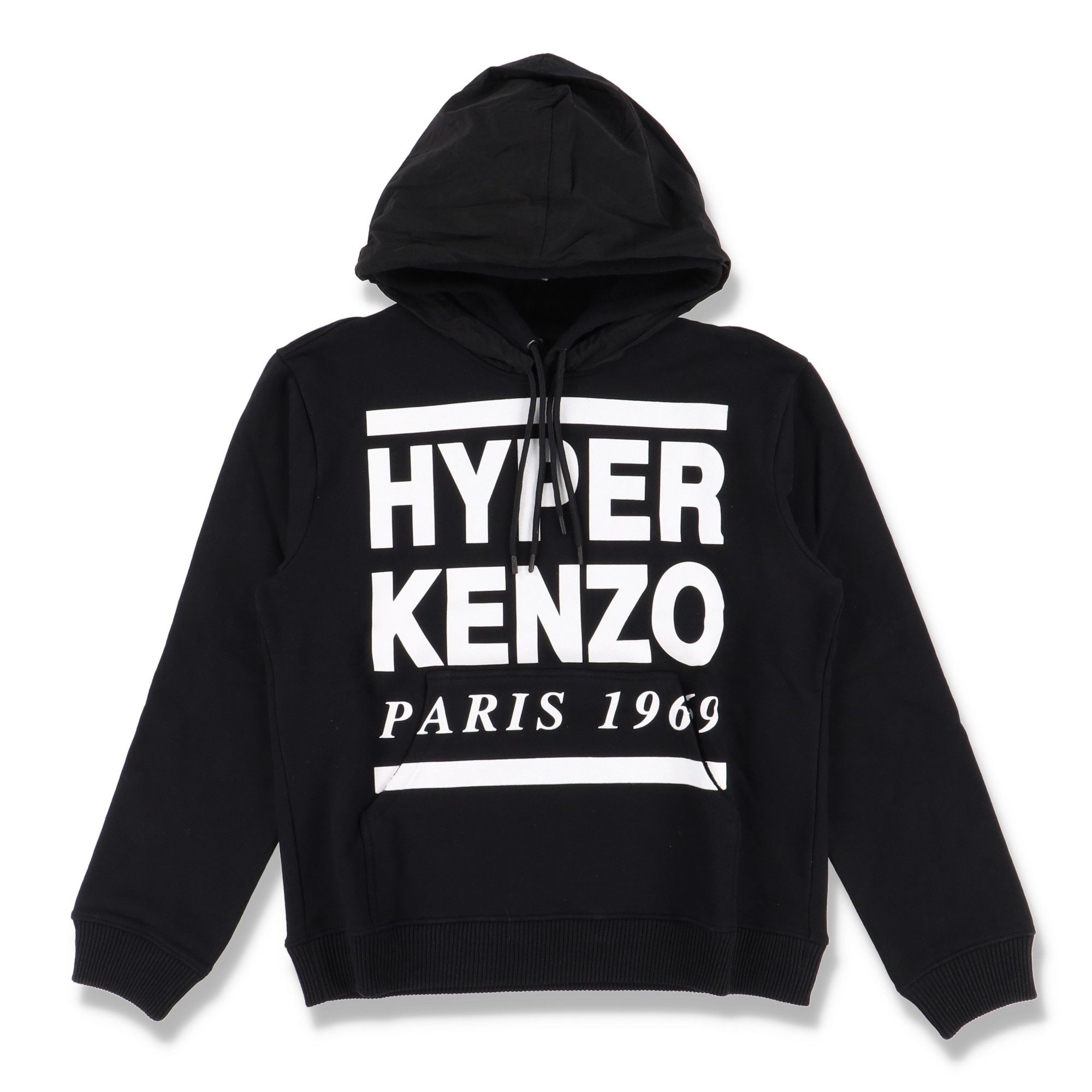 Kenzo Black Hyper Logo Double Hooded Hoodie Grailed