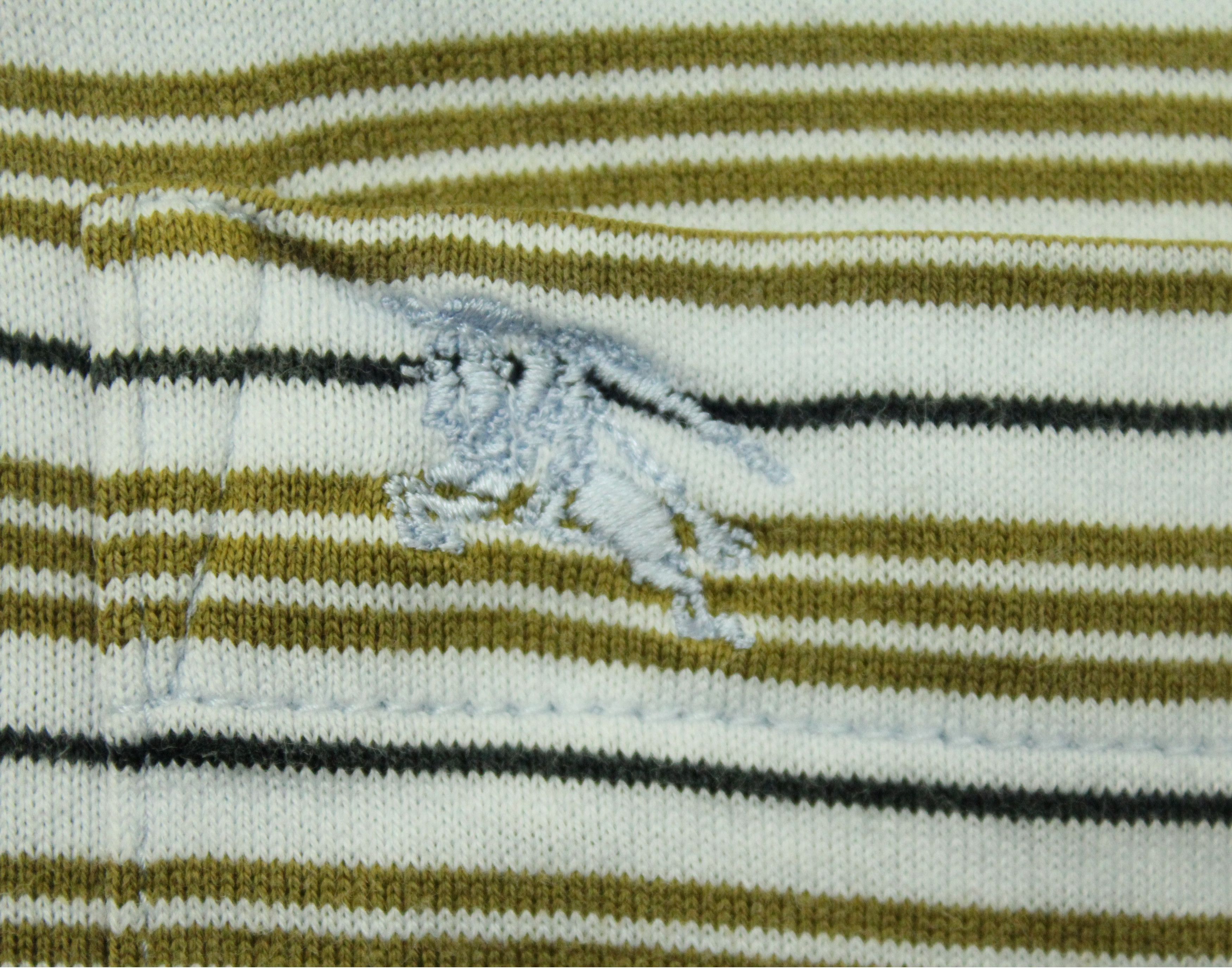 Burberry × Vintage Vintage BURBERRY T Shirt Pocket Striped Embridered Logo Size US M / EU 48-50 / 2 - 6 Thumbnail