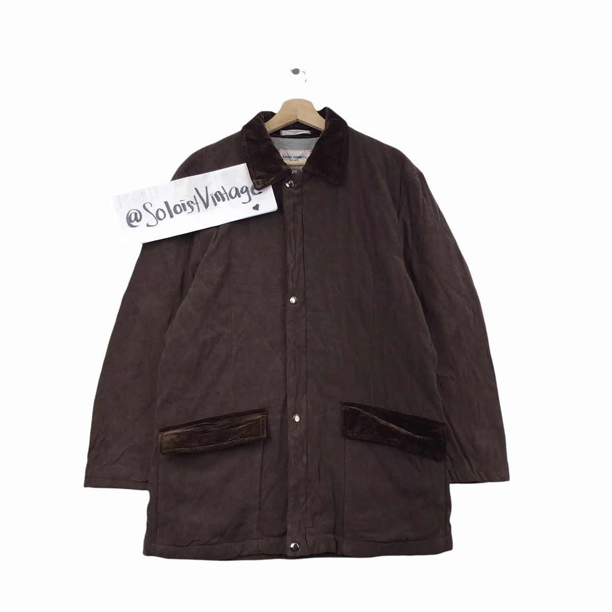 Kansai Yamamoto Vintage KANSAI YAMAMOTO HOMME Japan Overcoat Coat Size US L / EU 52-54 / 3 - 1 Thumbnail