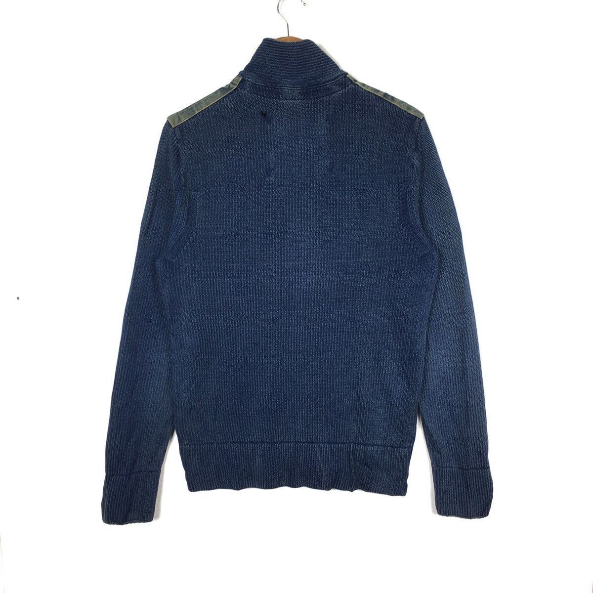 Napapijri NAPAPIJRI INDIGO Blue Knitted Italian Designer Sweatshirt Size US M / EU 48-50 / 2 - 4 Thumbnail