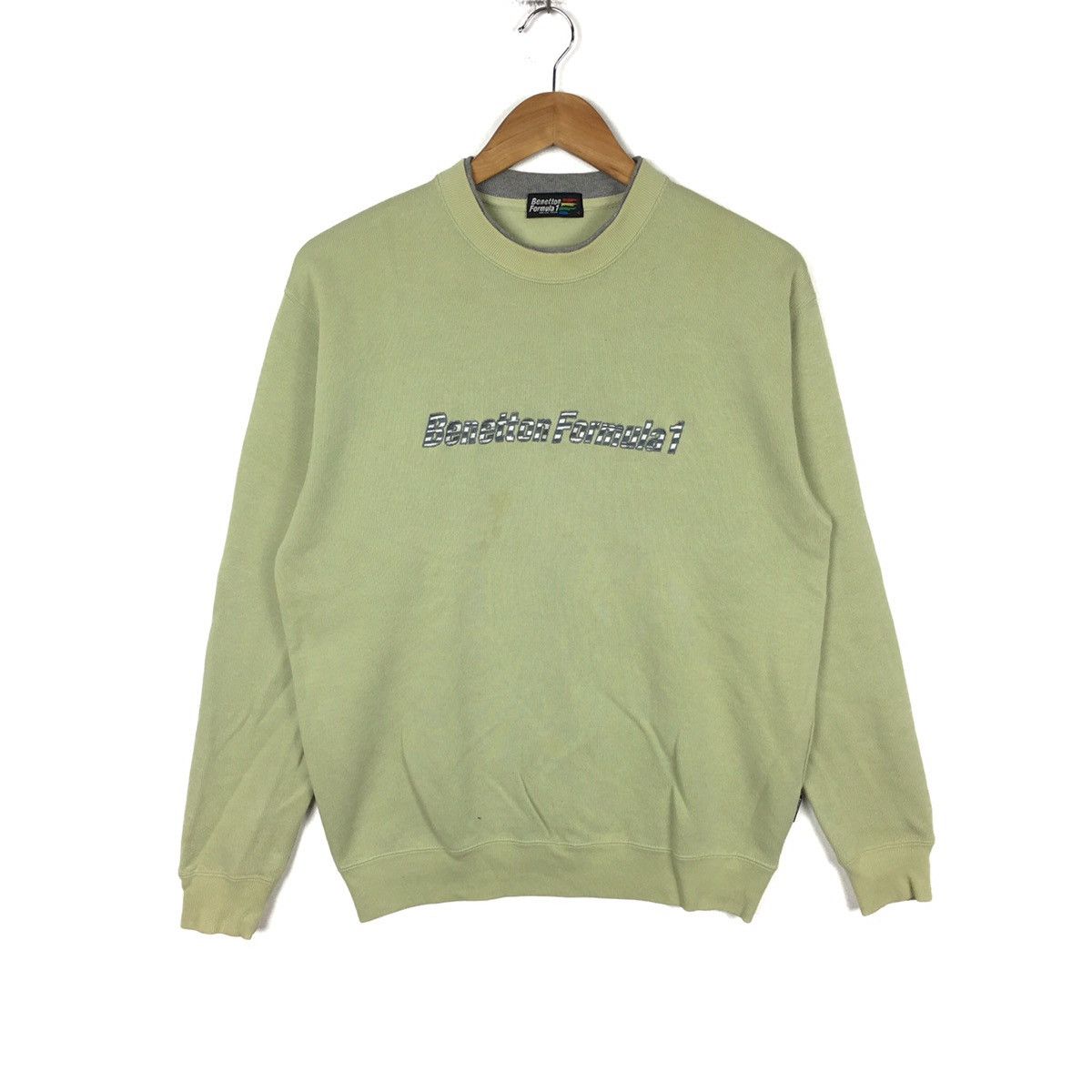 Benetton BENETTON Italy Formula One F1 Racing Team Green Sweatshirt Size US L / EU 52-54 / 3 - 1 Thumbnail
