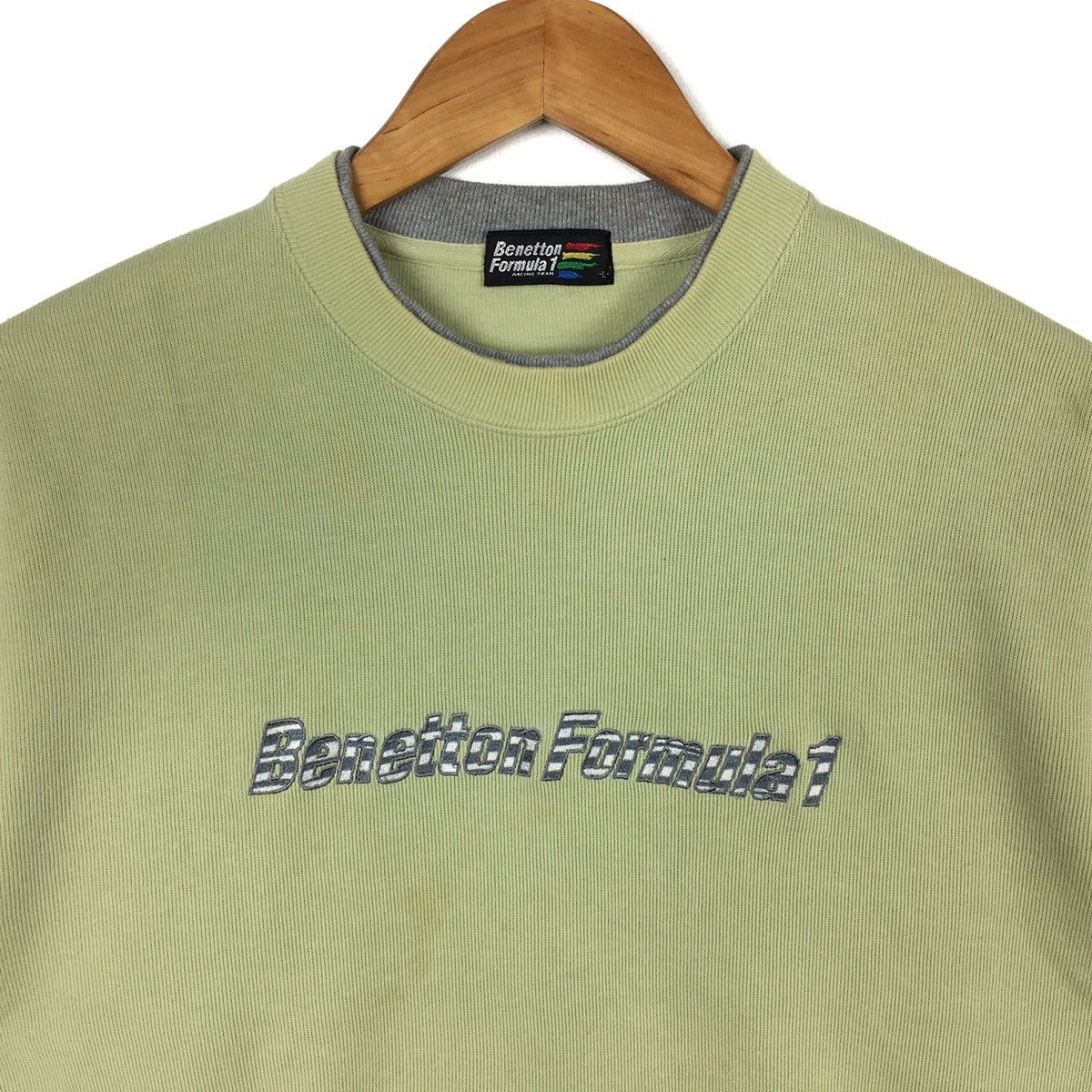 Benetton BENETTON Italy Formula One F1 Racing Team Green Sweatshirt Size US L / EU 52-54 / 3 - 2 Thumbnail