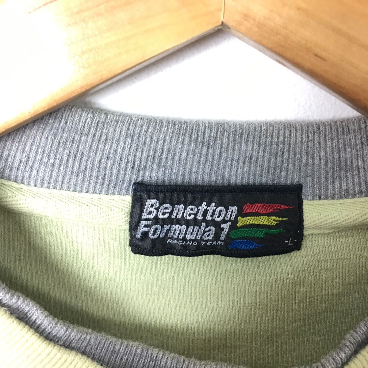 Benetton BENETTON Italy Formula One F1 Racing Team Green Sweatshirt Size US L / EU 52-54 / 3 - 3 Thumbnail