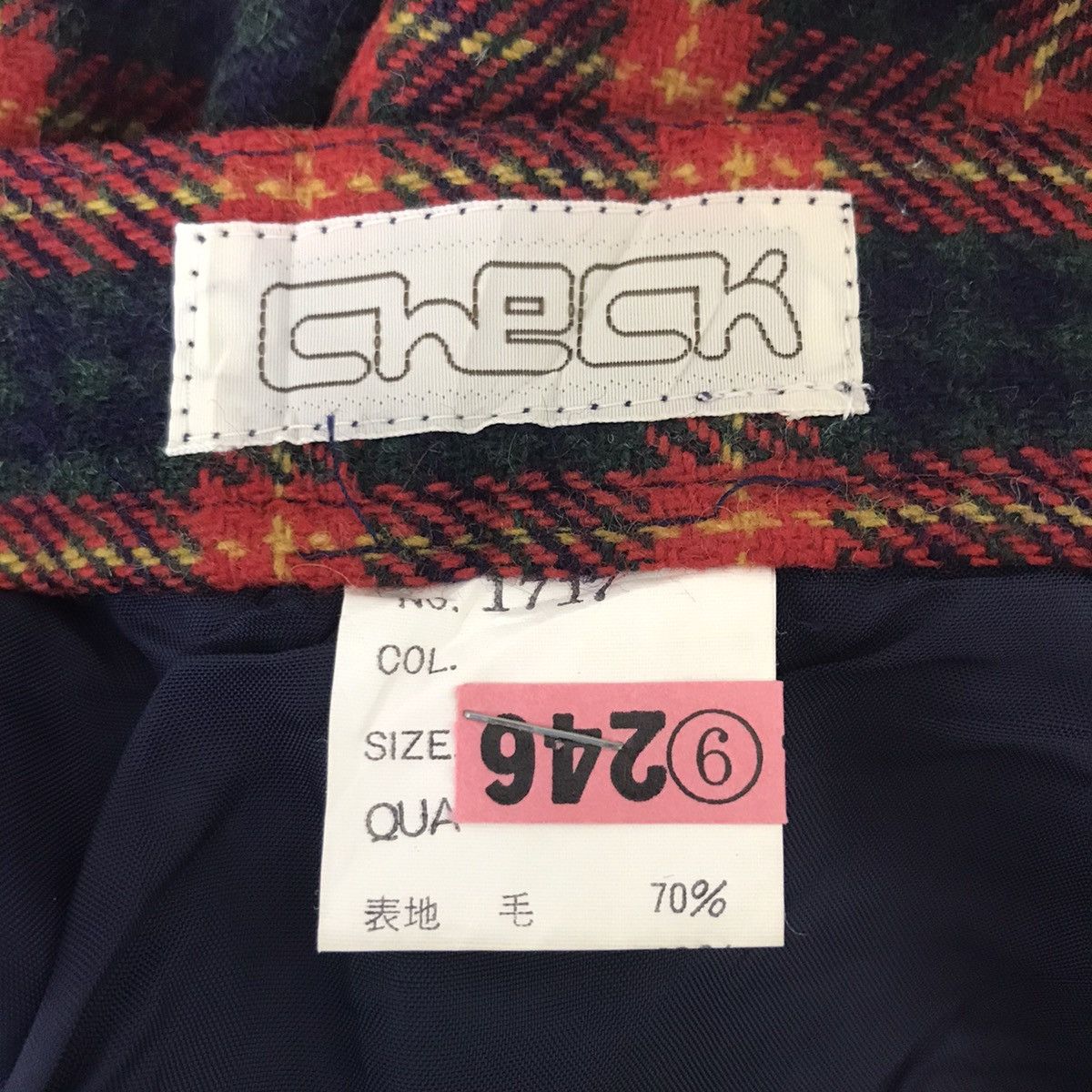 Japanese Brand CHECK Japanese Brand Tartan Check Wool Casual Trousers Pant Size US 26 / EU 42 - 3 Thumbnail